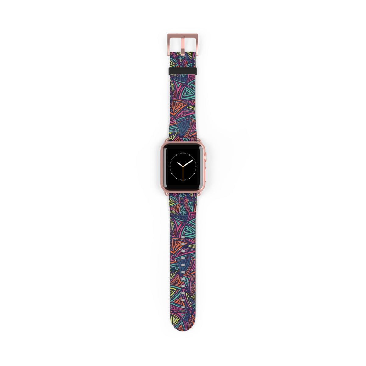 Abstract Triangle Pattern Watch Band — Colorful Geometric Apple Watch Strap