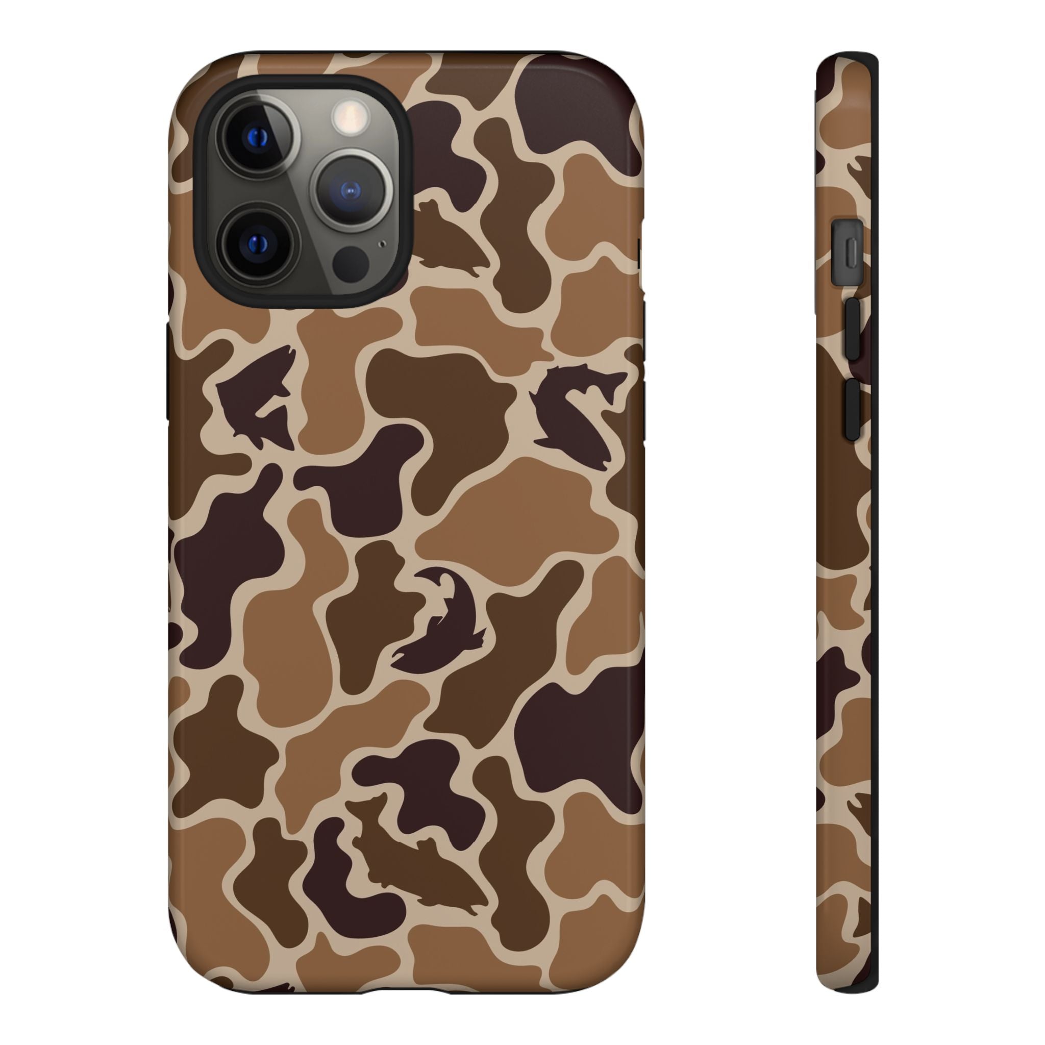 Brown Shark Camo design Tough Cases