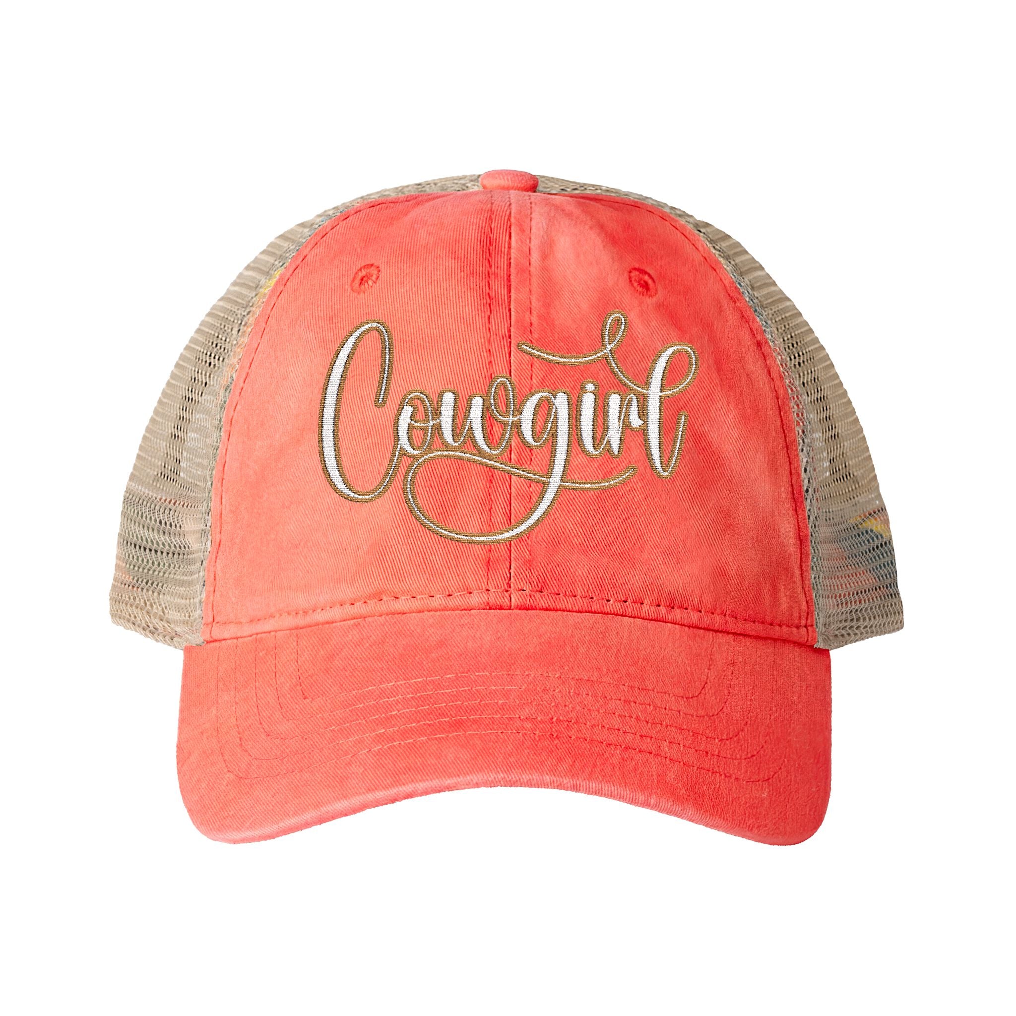 COWGIRL Women's Washed Mesh-Back Cap
