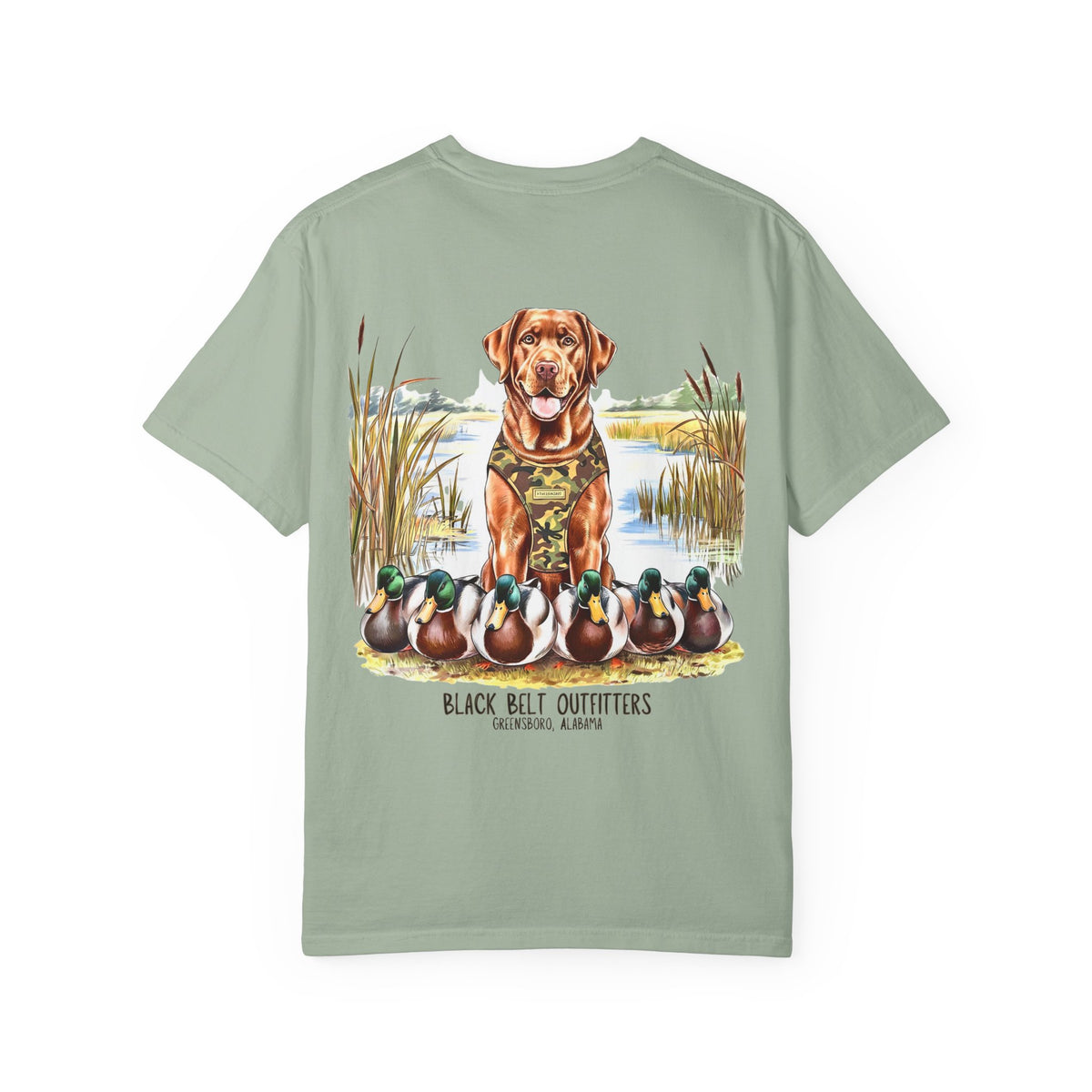 Duck Hunting Lab T-Shirt, Men's Hunting Shirt, Gift for Sportsmen, Casual Wear, Nature Lover Tee