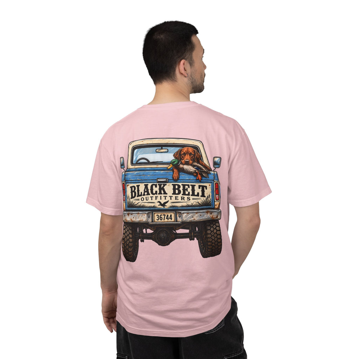 T-Shirt — Black Belt Outfitters Vintage Truck & Dog Graphic Tee