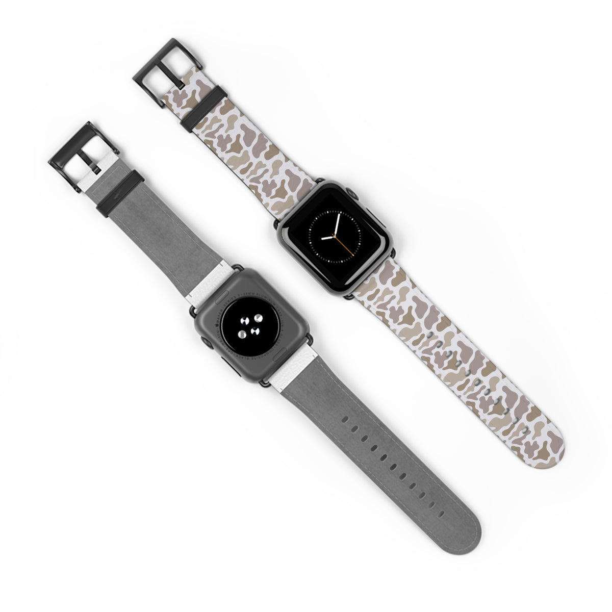 Neutral Camo Watch Band — Beige White Camouflage Apple Watch Strap