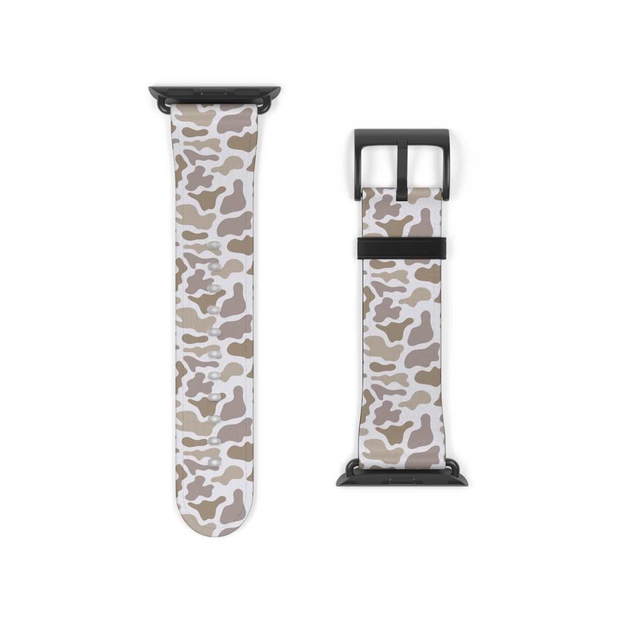 Neutral Camo Watch Band — Beige White Camouflage Apple Watch Strap