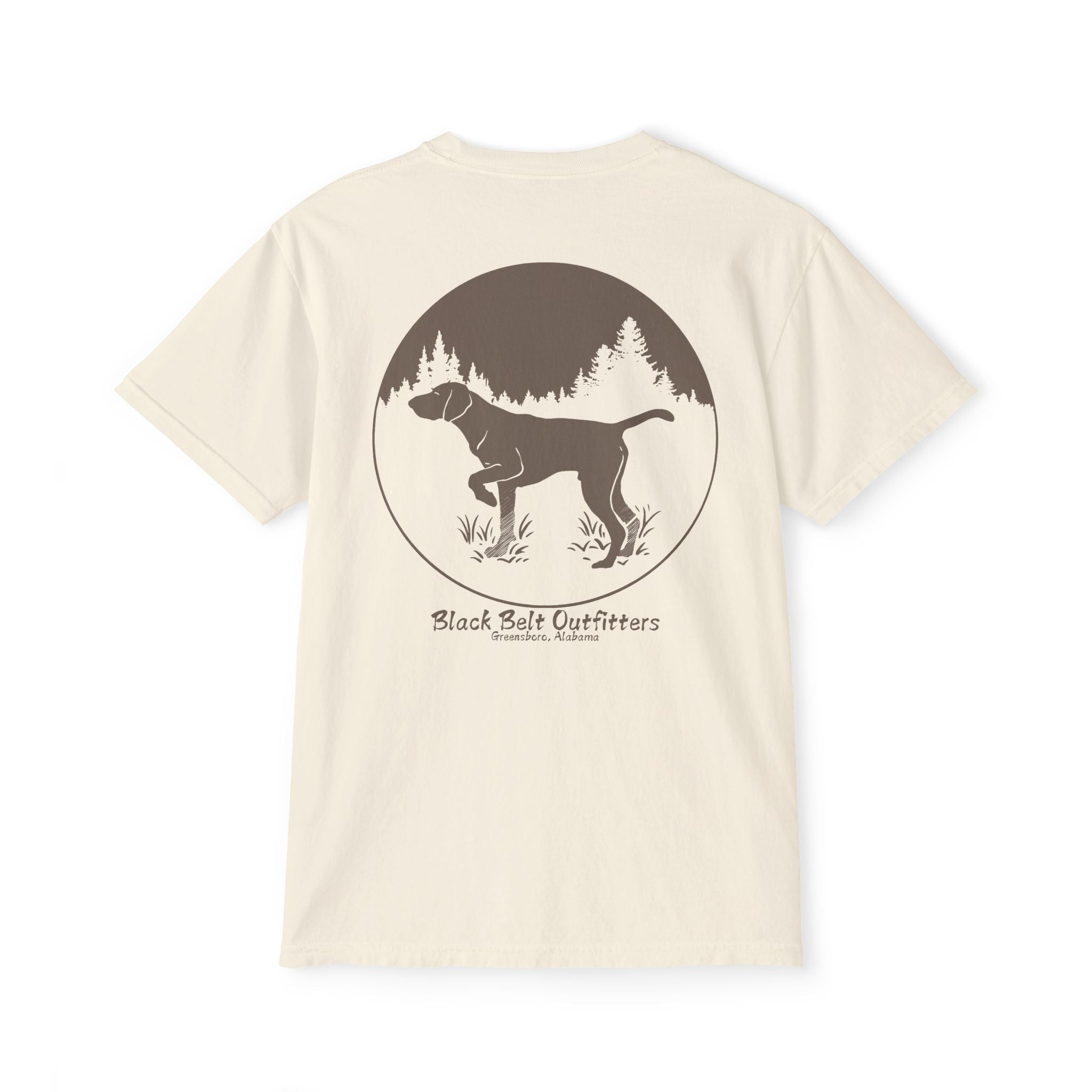 DEER HUNTING DOG (2) Unisex Heavy Cotton Pocket Tee