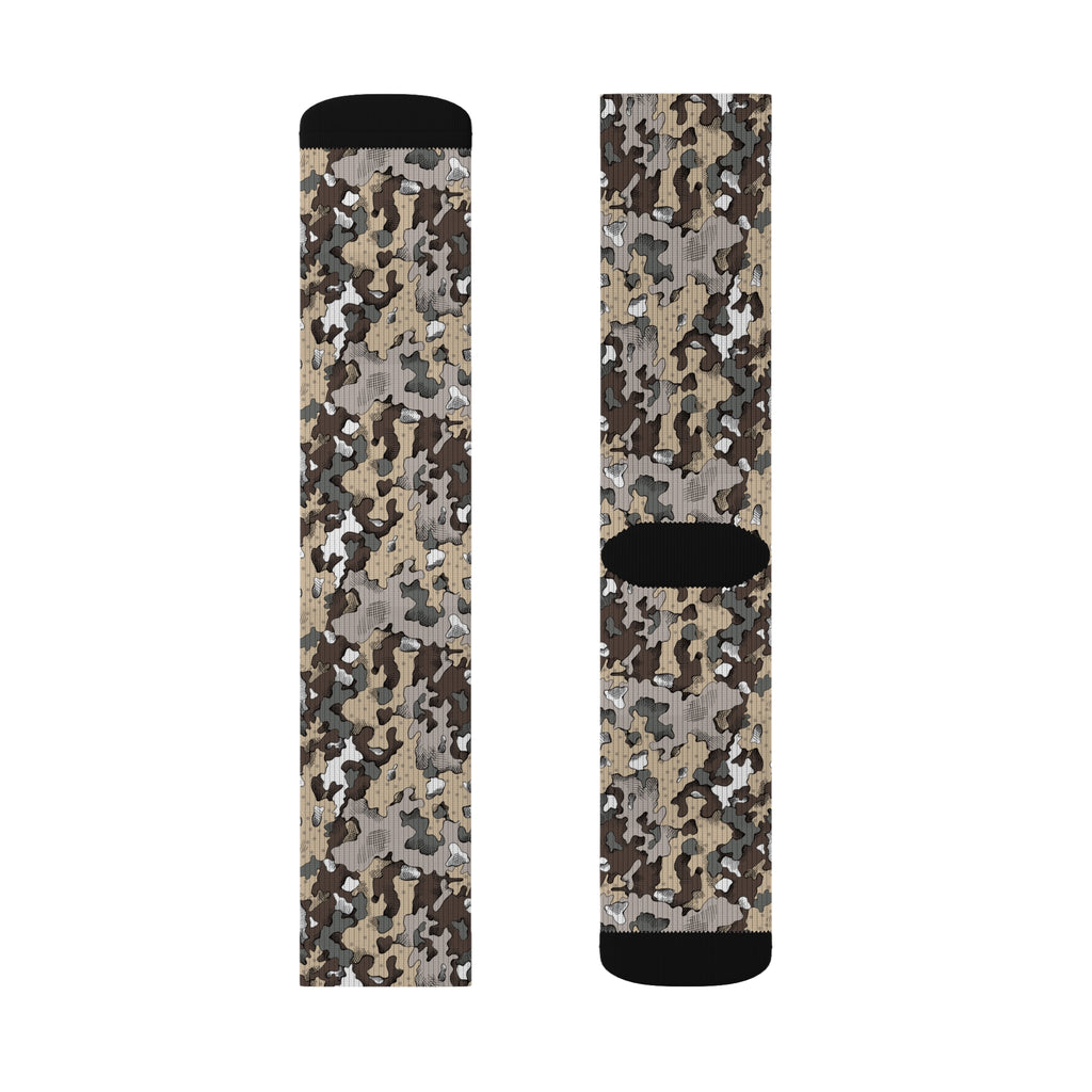 Black Belt Outfitters Original Dixie Camo Sublimation Socks | Stylish Military-Inspired Footwear | Perfect for Everyday, Gifts