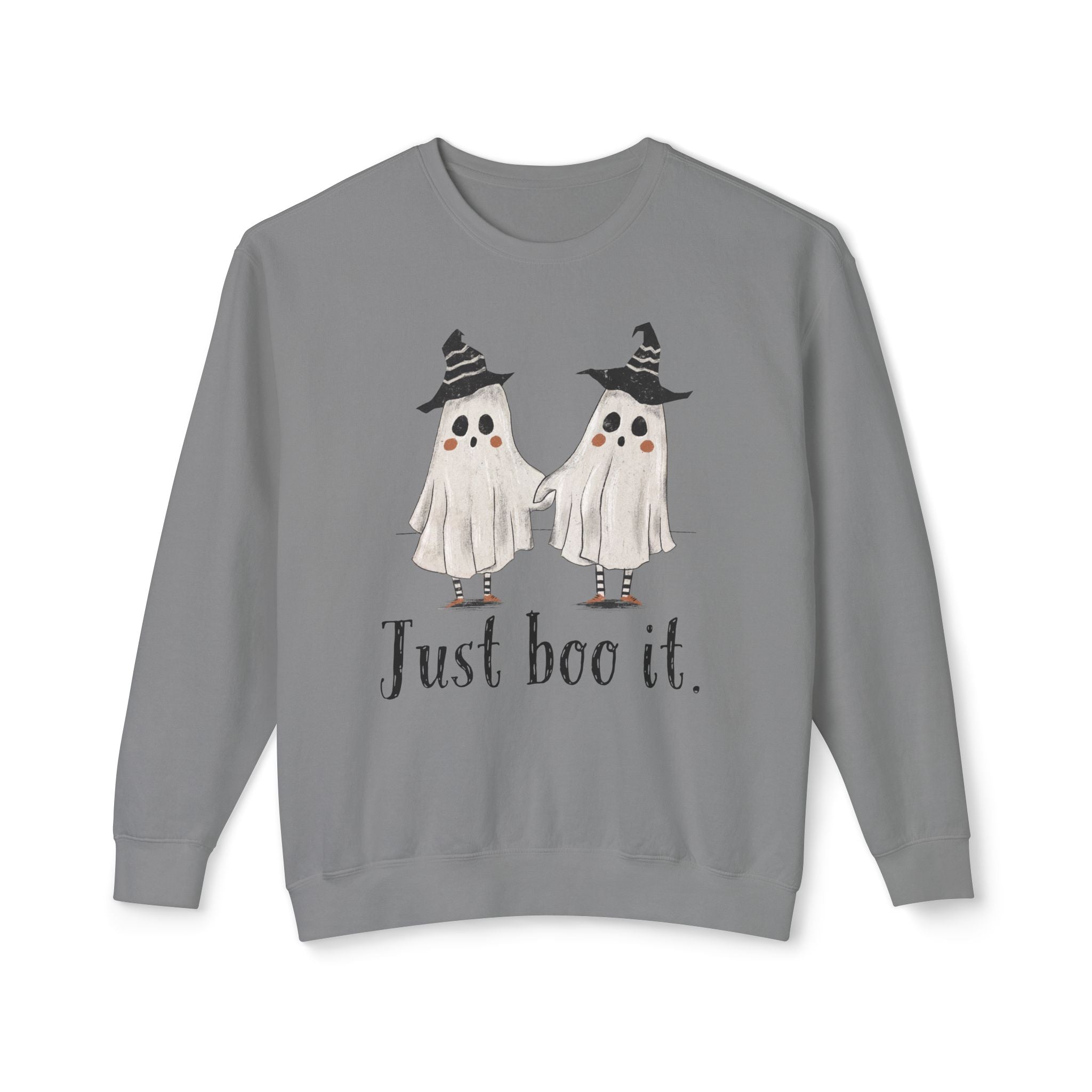 Just Boo It - Halloween Ghosts Unisex Lightweight Crewneck Sweatshirt, Just Boo It Sweatshirt, Cute Halloween Apparel, Fall Fashion, Spooky Season, [...]