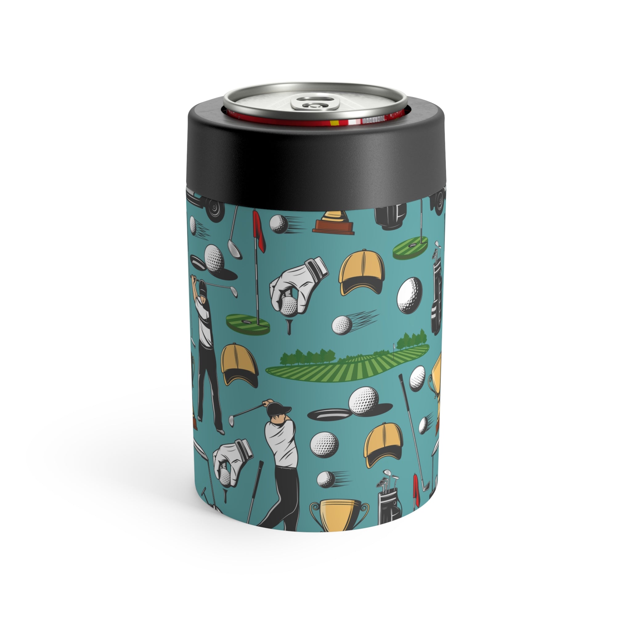 Golf Can Holder, Rustic Drink Insulator, Camping Accessory, Outdoor Party Favor, Unique Gifts for Him