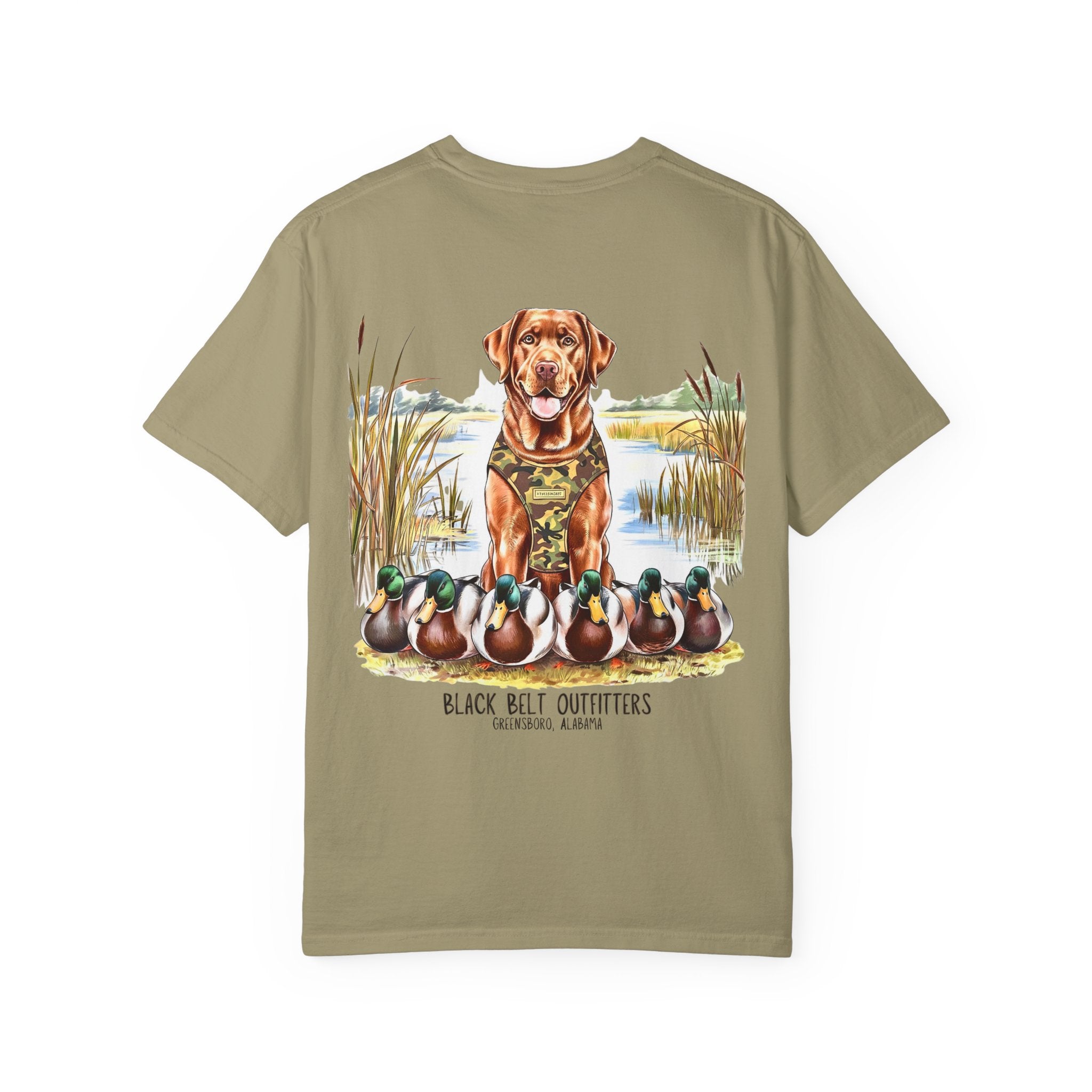 Duck Hunting Lab T-Shirt, Men's Hunting Shirt, Gift for Sportsmen, Casual Wear, Nature Lover Tee