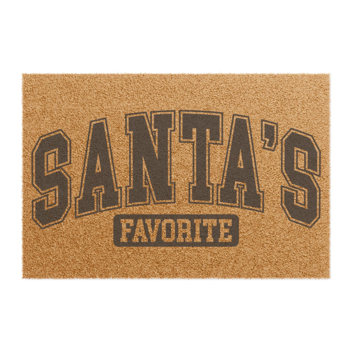 Doormat — "Santa's Favorite" Holiday Welcome Mat