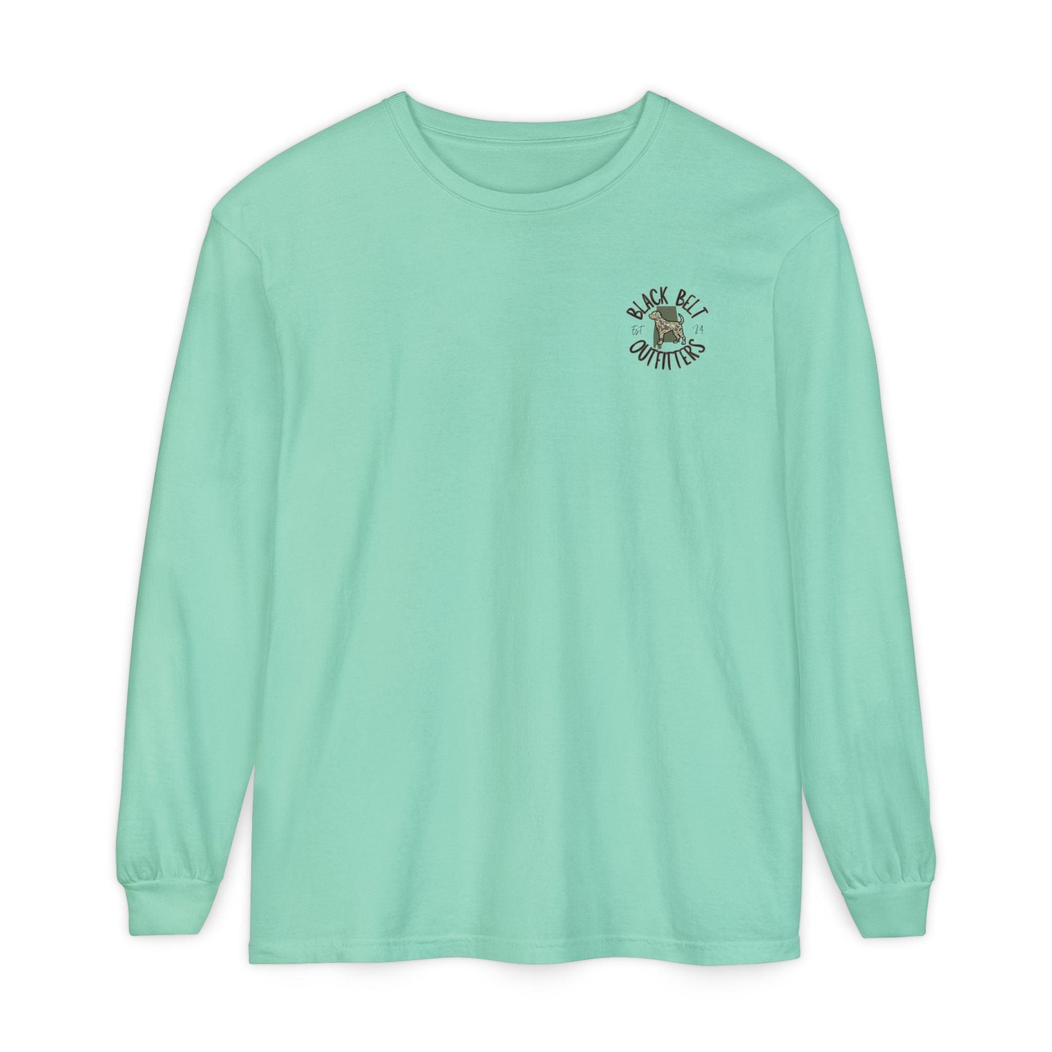 Life is Better With a Duck Dog Unisex Garment-Dyed Long Sleeve T-Shirt, Casual Wear, Gift for Him/Her, Streetwear, Everyday Comfort, Comfortable Layering