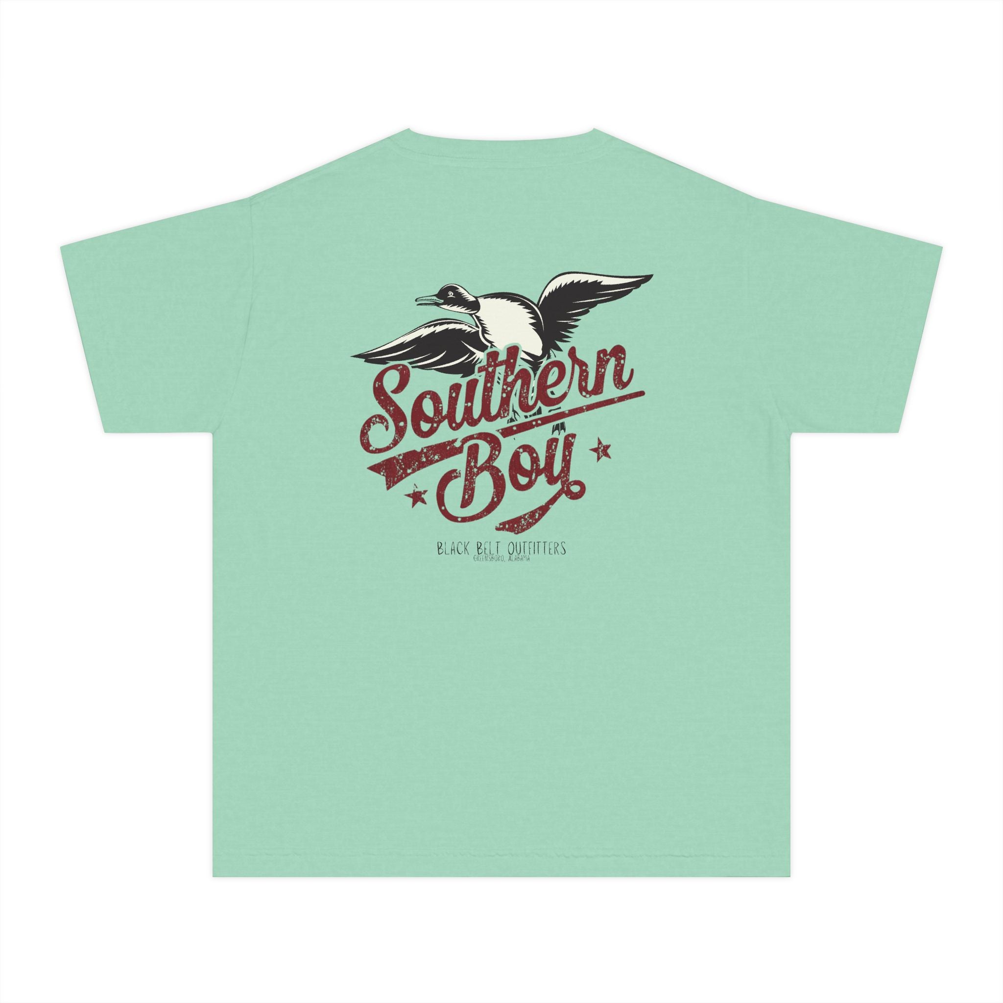 Southern Boy Flying Duck Youth Midweight Tee - Fun Farm-Themed Shirt