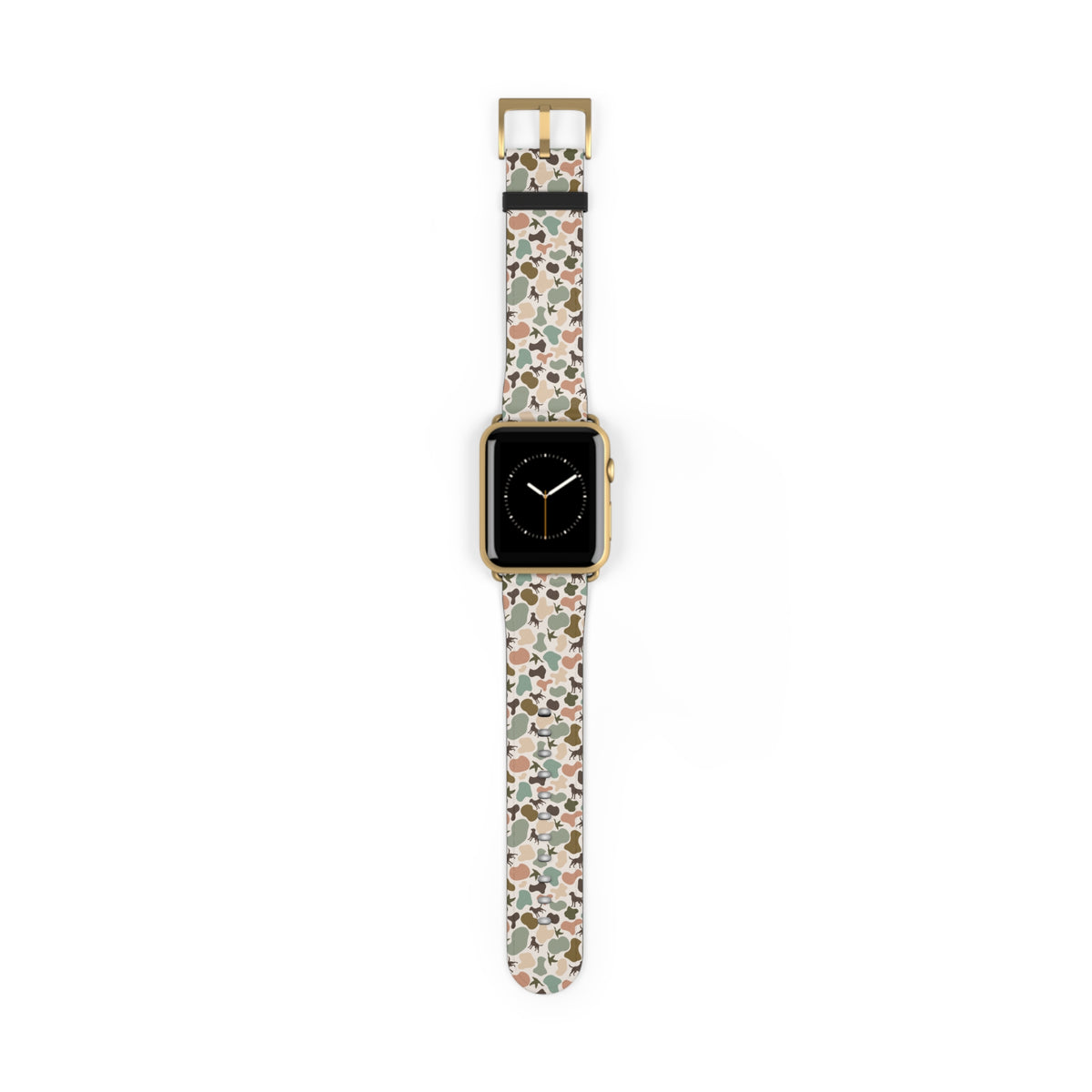 Old school camo duck and dog custom print Watch Band