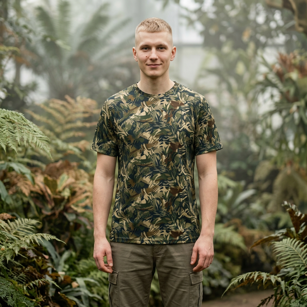 Wetlands Camo All-Over Print Tee — Men's Camo Polyester Shirt