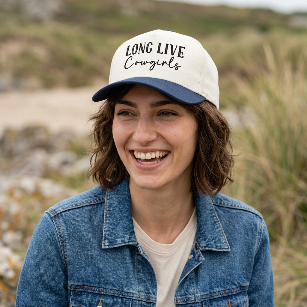 Long Live Cowgirls Two-Tone Cap — Women's Western Trucker Hat