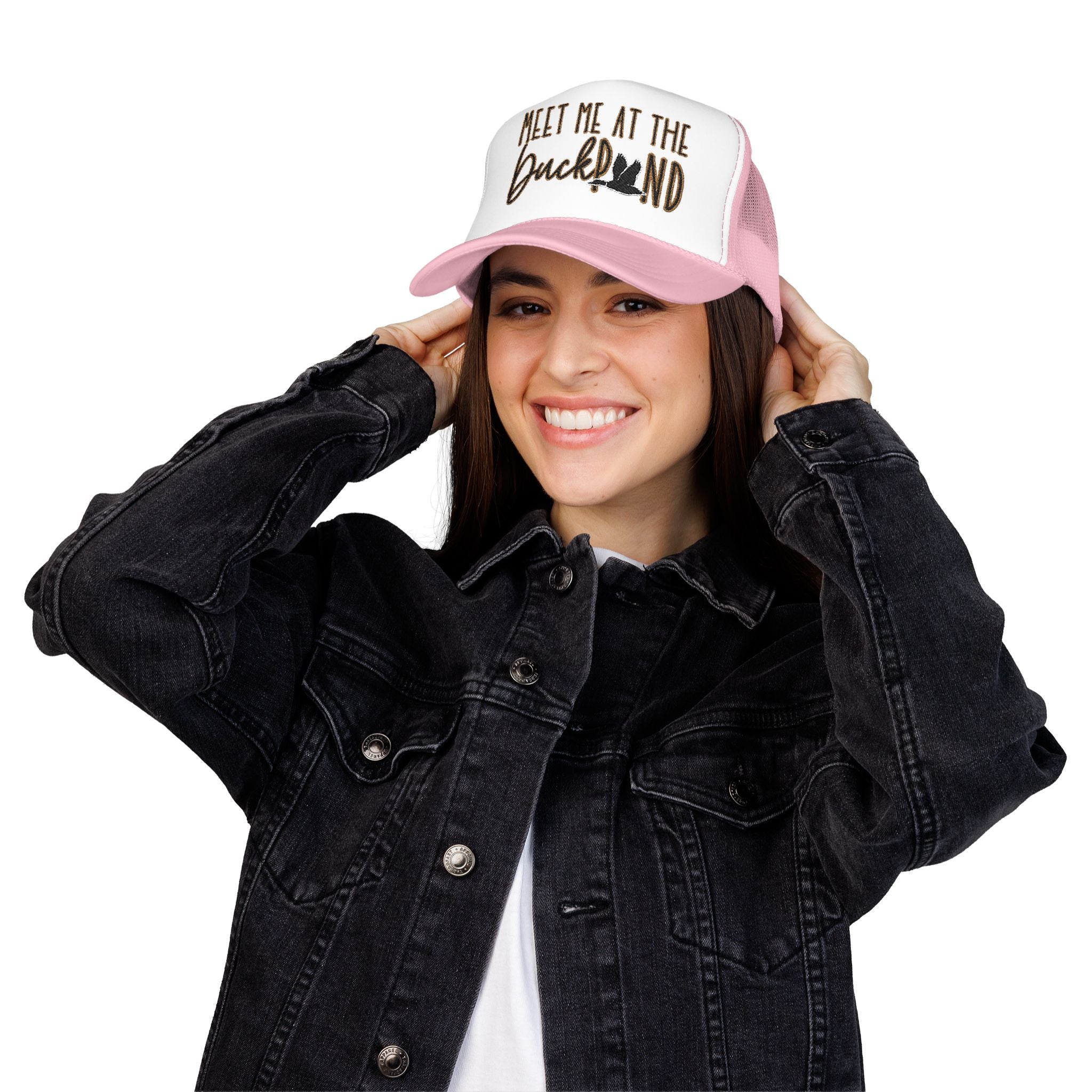 Meet Me at the Duck Pond Embroidered Trucker Hat