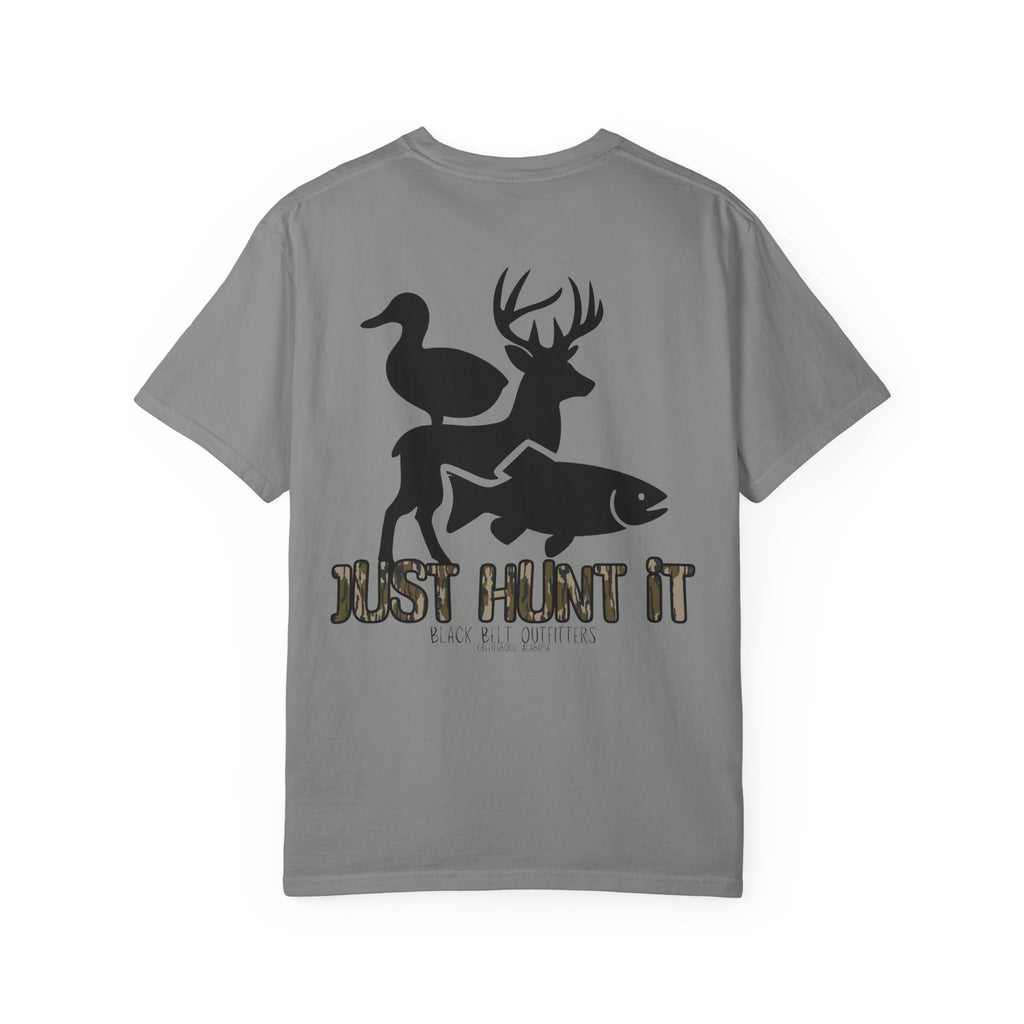 JUST HUNT IT Unisex T-Shirt, Perfect for Gifts, Father's Day, Golf Events, Casual Wear, Comfortable Tee