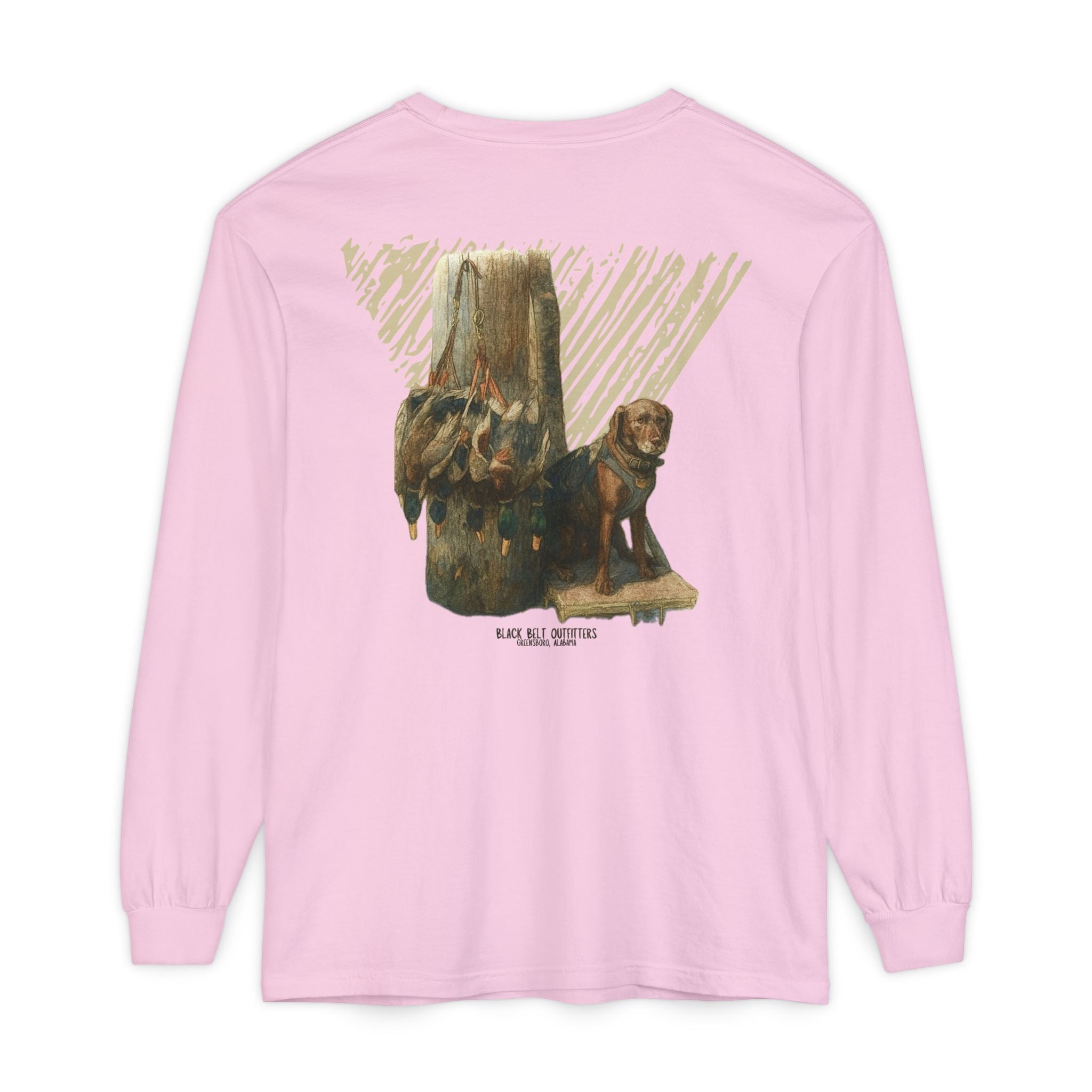 Ducks of the Day Unisex Garment-Dyed Long Sleeve T-Shirt, Casual Wear, Gift for Him/Her, Streetwear, Everyday Comfort, Comfortable Layering