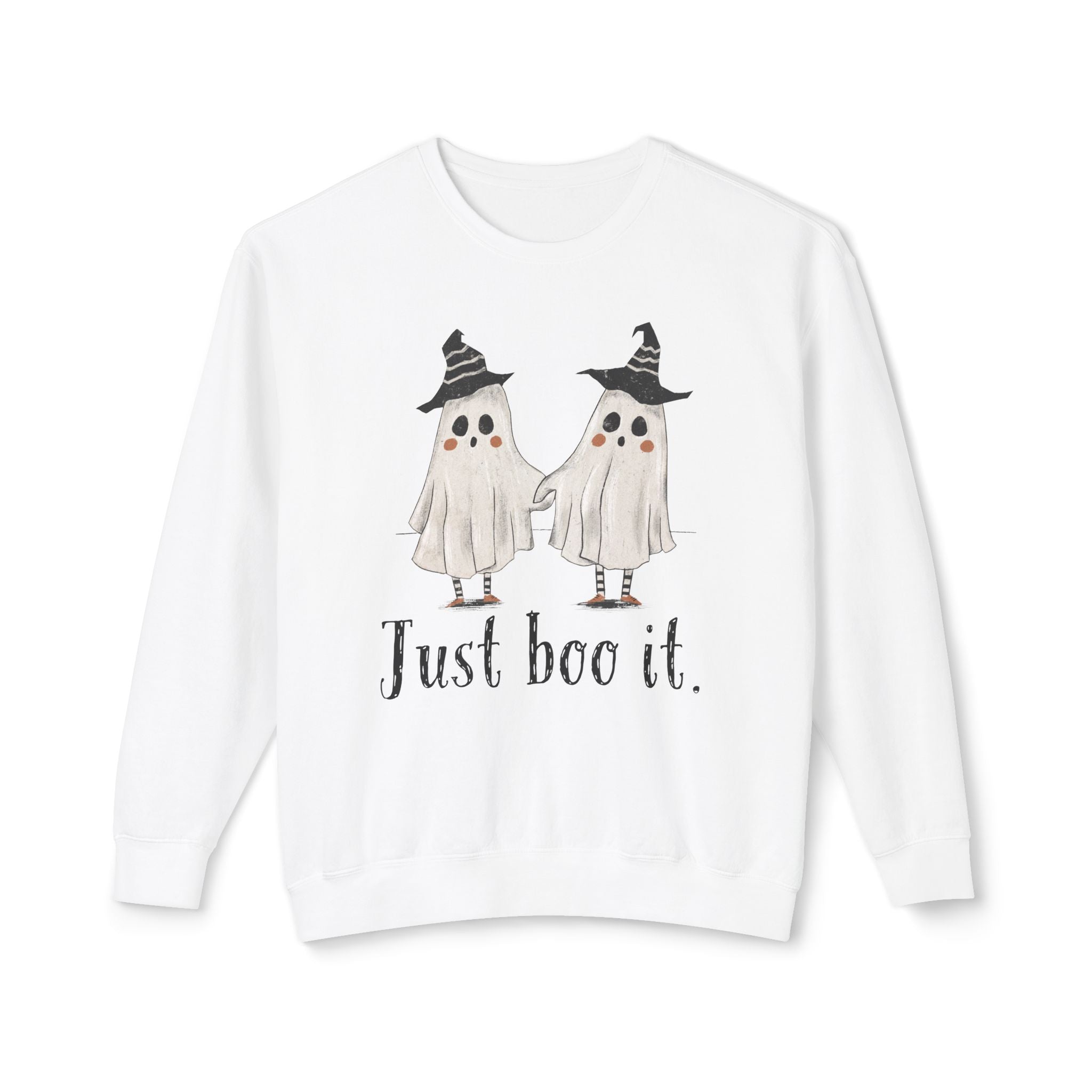 Just Boo It - Halloween Ghosts Unisex Lightweight Crewneck Sweatshirt, Just Boo It Sweatshirt, Cute Halloween Apparel, Fall Fashion, Spooky Season, [...]