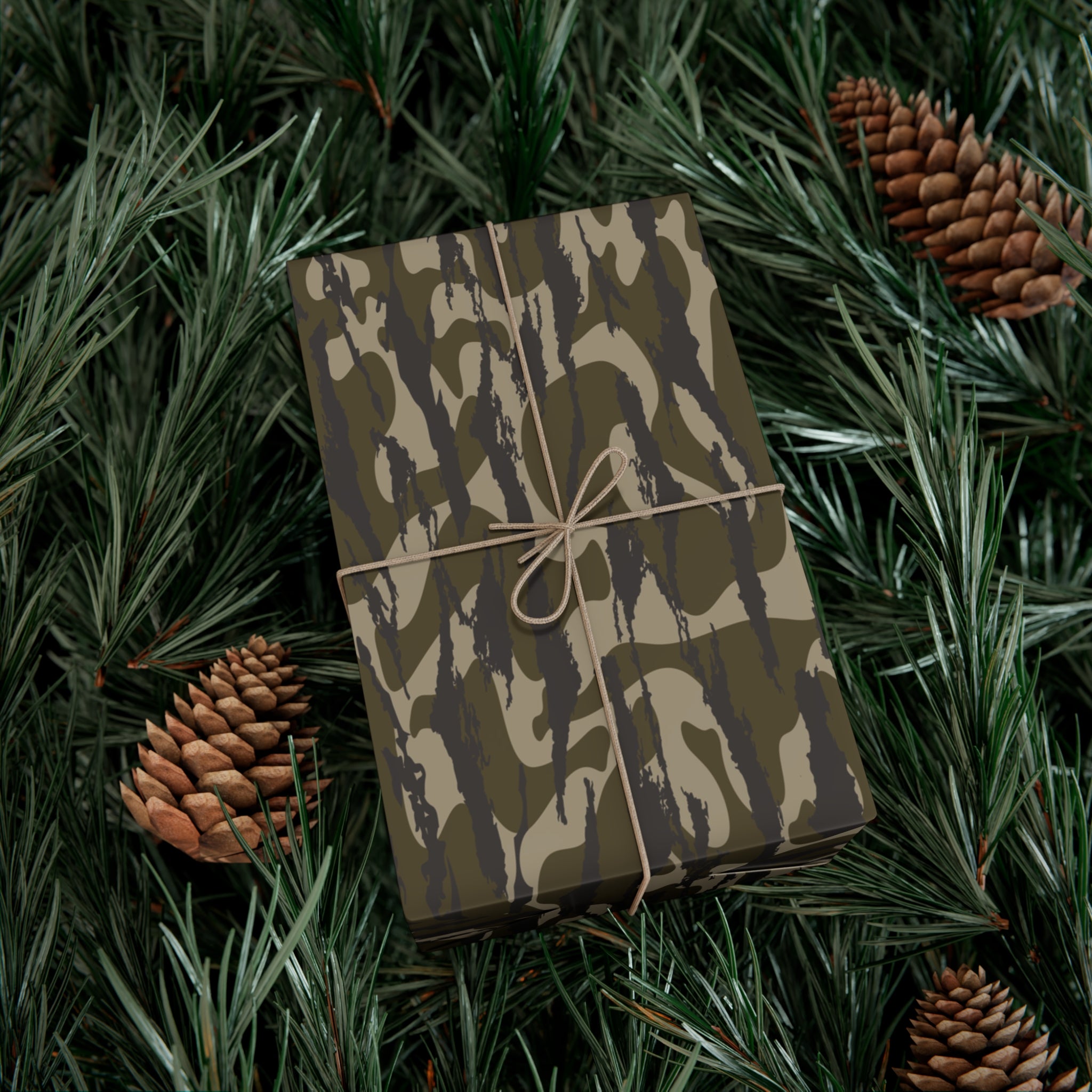 Trendy Camo Gift Wrap Paper, Perfect for Holidays, Birthdays, Parties, Eco-Friendly Packaging, Unique Camo Design