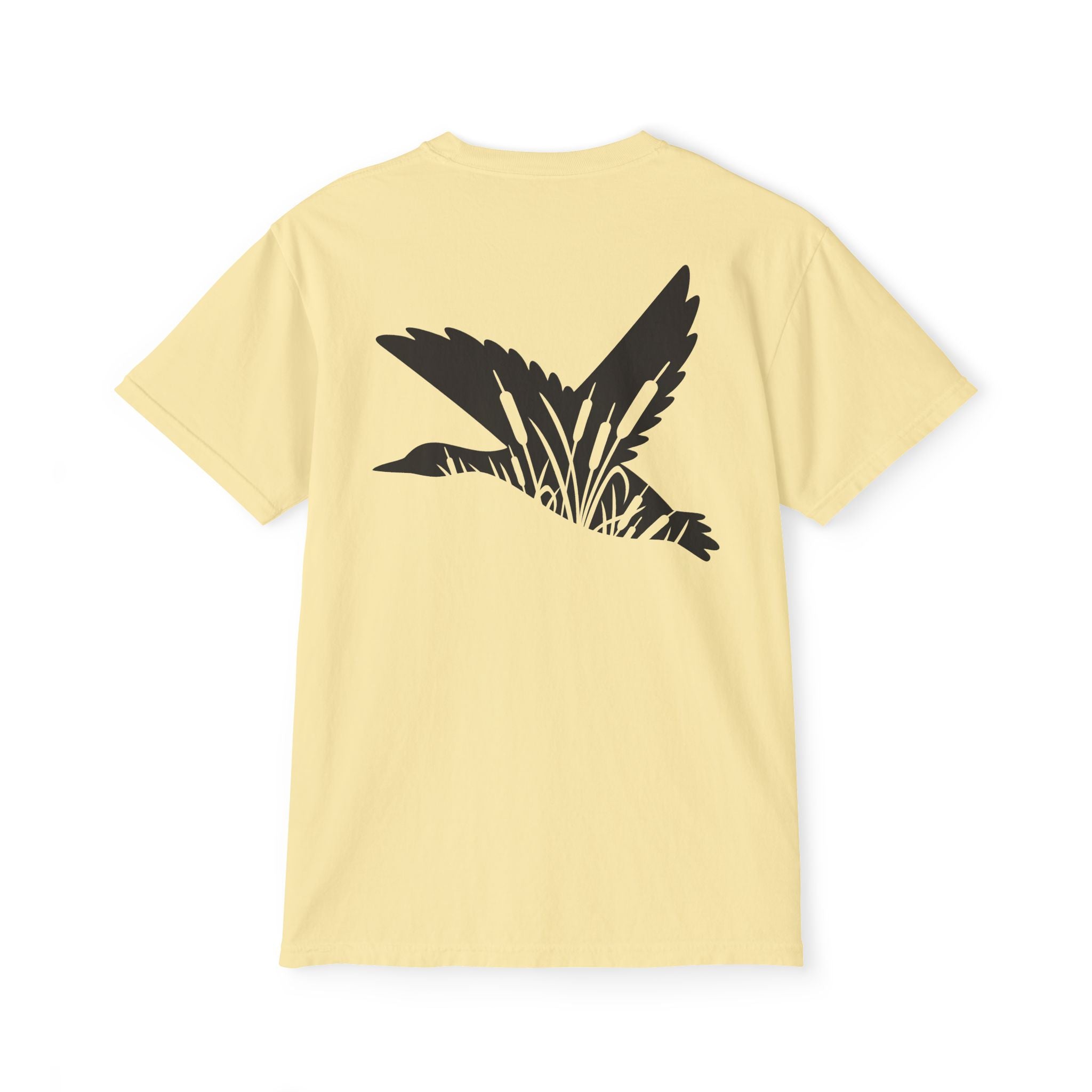 Black belt, outfitters old-school camo hunting dog silhouette logo hunting Unisex Garment-Dyed Pocket T-Shirt