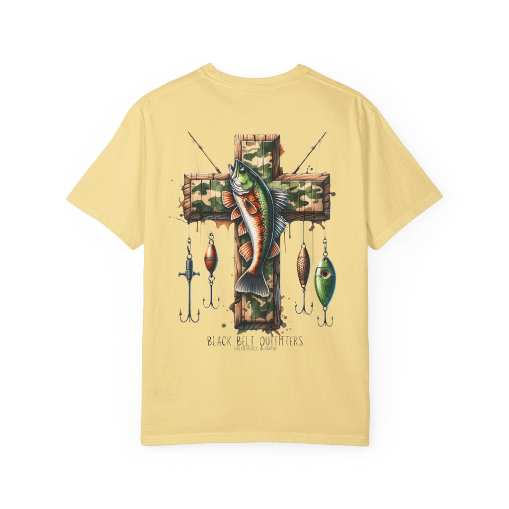 FAITH + FISHING Unisex T-Shirt, Perfect for Gifts, Father's Day, Golf Events, Casual Wear, Comfortable Tee