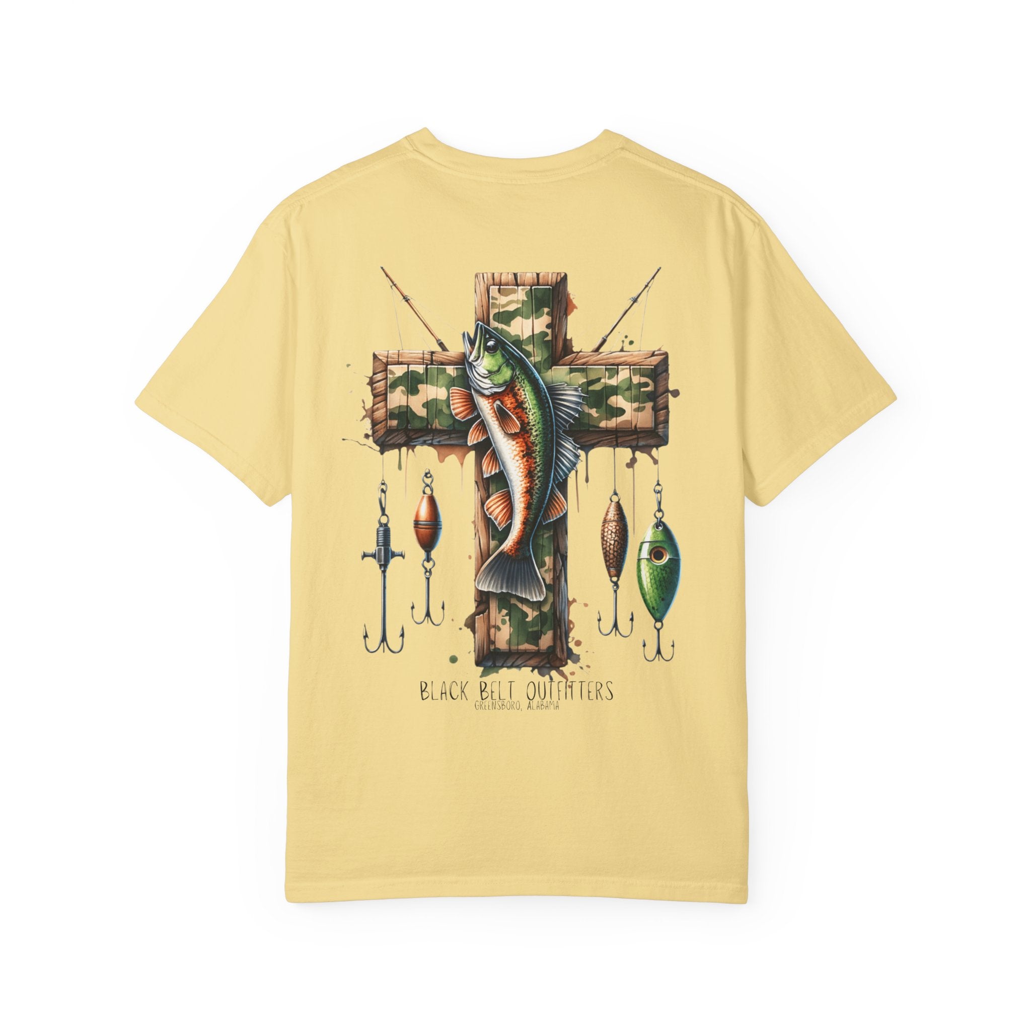 FAITH + FISHING Unisex T-Shirt, Perfect for Gifts, Father's Day, Golf Events, Casual Wear, Comfortable Tee