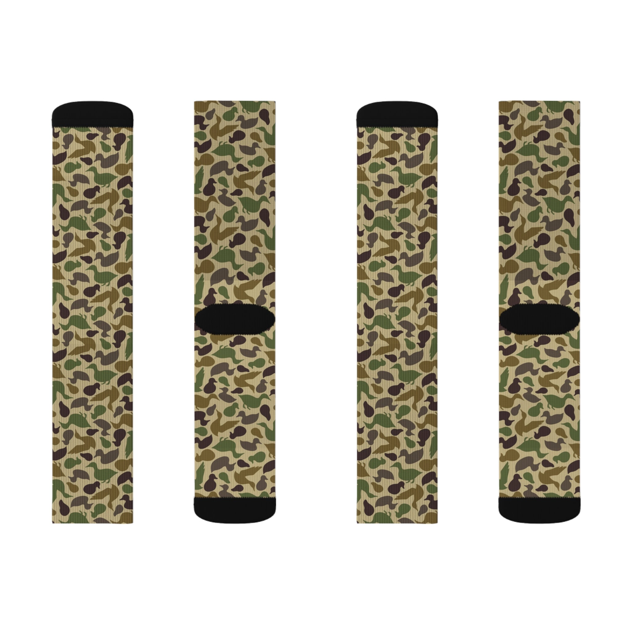 Duck Shaped Camo Sublimation Socks