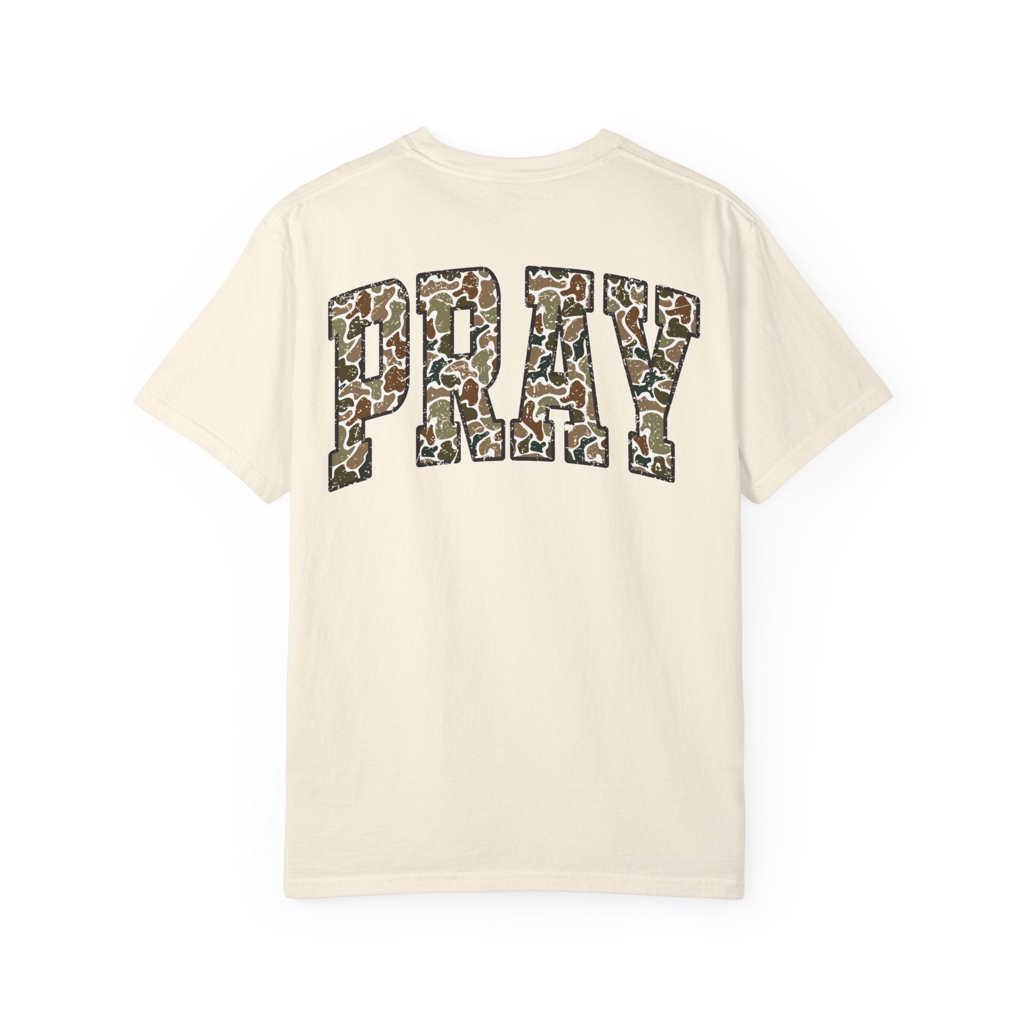 Unisex Camo Pray Graphic T-Shirt, Casual Wear, Inspirational Gift, Summer Tee, Eco-Friendly Apparel