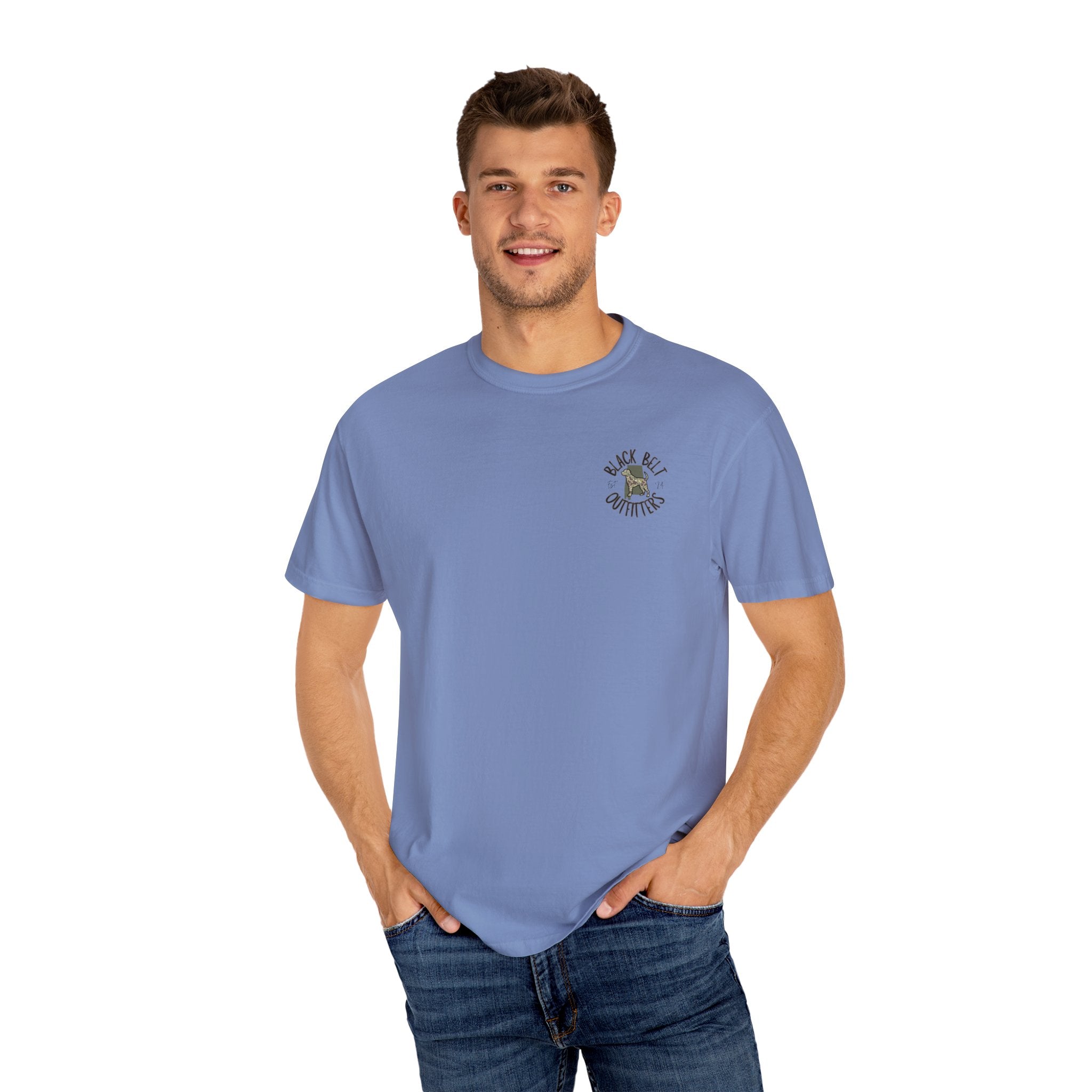 Bass Fish Camo American Flag Unisex T-Shirt, Perfect for Gifts, Father's Day, Golf Events, Casual Wear, Comfortable Tee