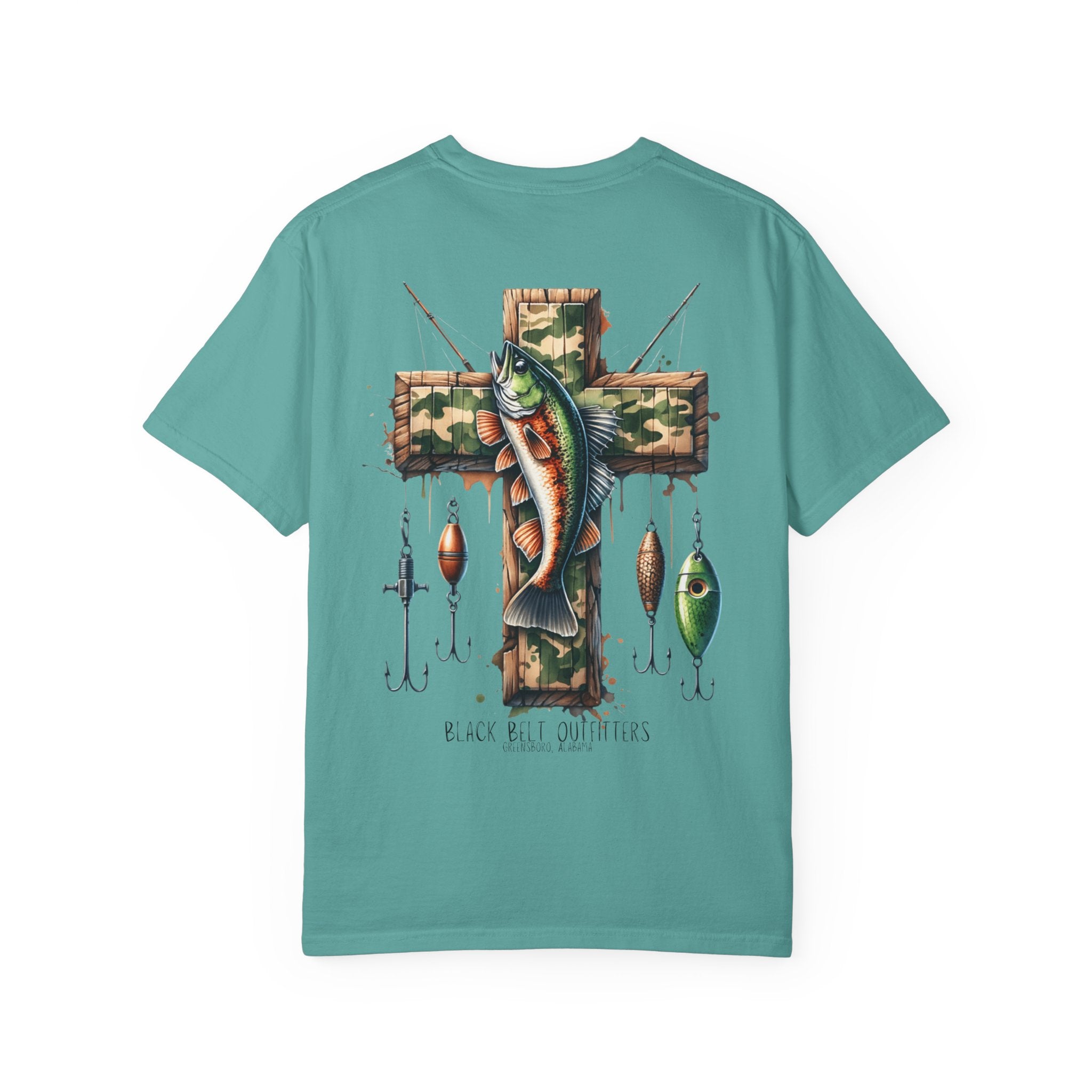 FAITH + FISHING Unisex T-Shirt, Perfect for Gifts, Father's Day, Golf Events, Casual Wear, Comfortable Tee