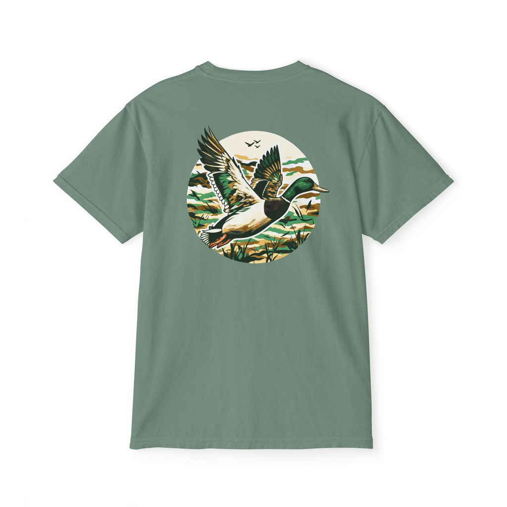 Black belt outfitters, duck hunting custom design hunting Unisex Garment-Dyed Pocket T-Shirt