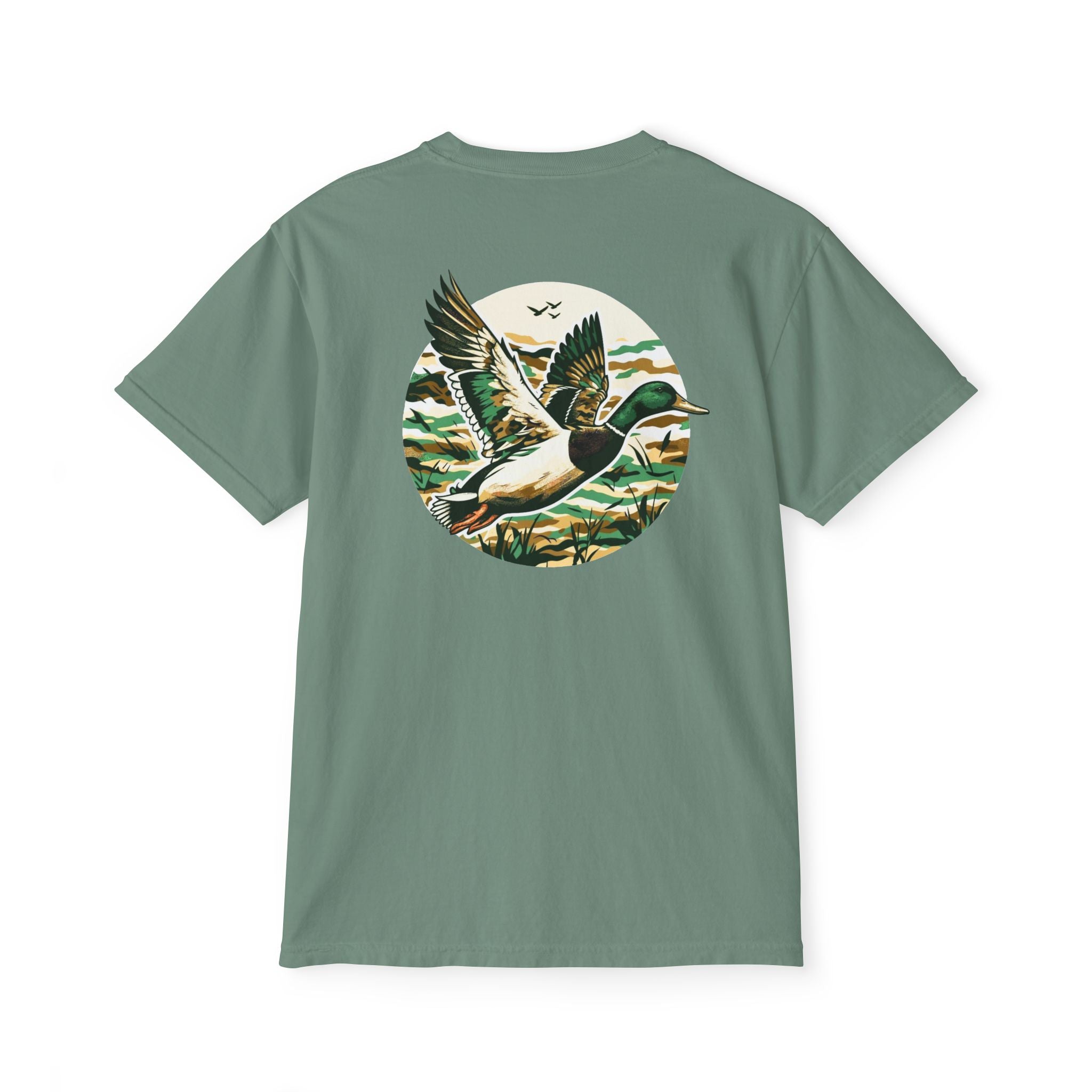 Black belt outfitters, duck hunting custom design hunting Unisex Garment-Dyed Pocket T-Shirt