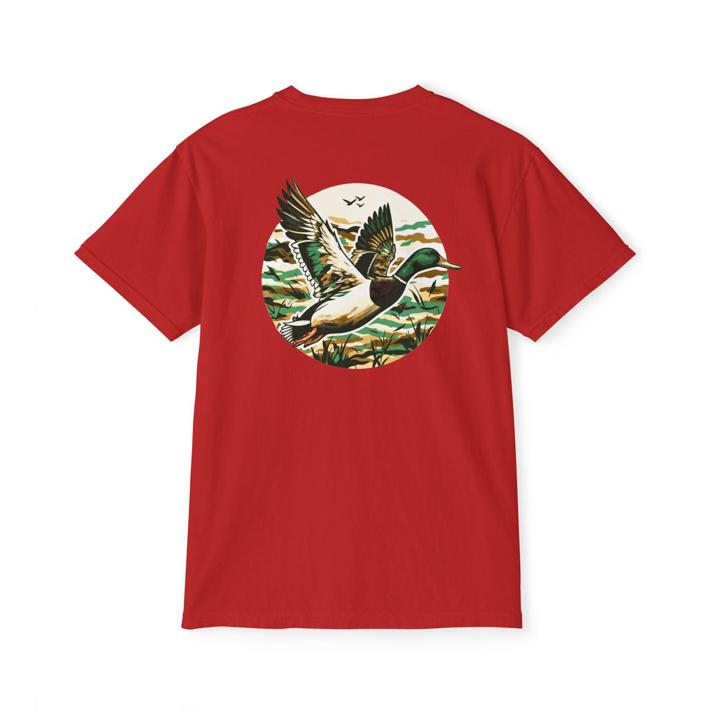 Black belt outfitters, duck hunting custom design hunting Unisex Garment-Dyed Pocket T-Shirt