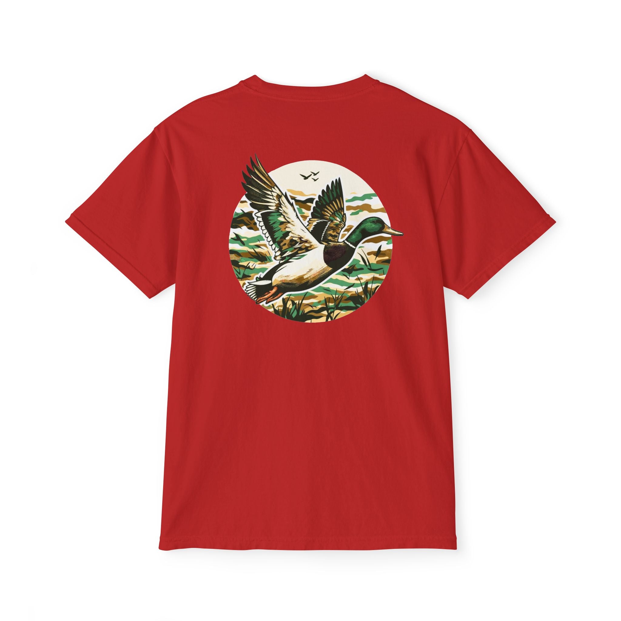 Black belt outfitters, duck hunting custom design hunting Unisex Garment-Dyed Pocket T-Shirt