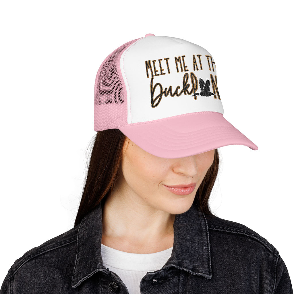 Meet Me at the Duck Pond Embroidered Trucker Hat