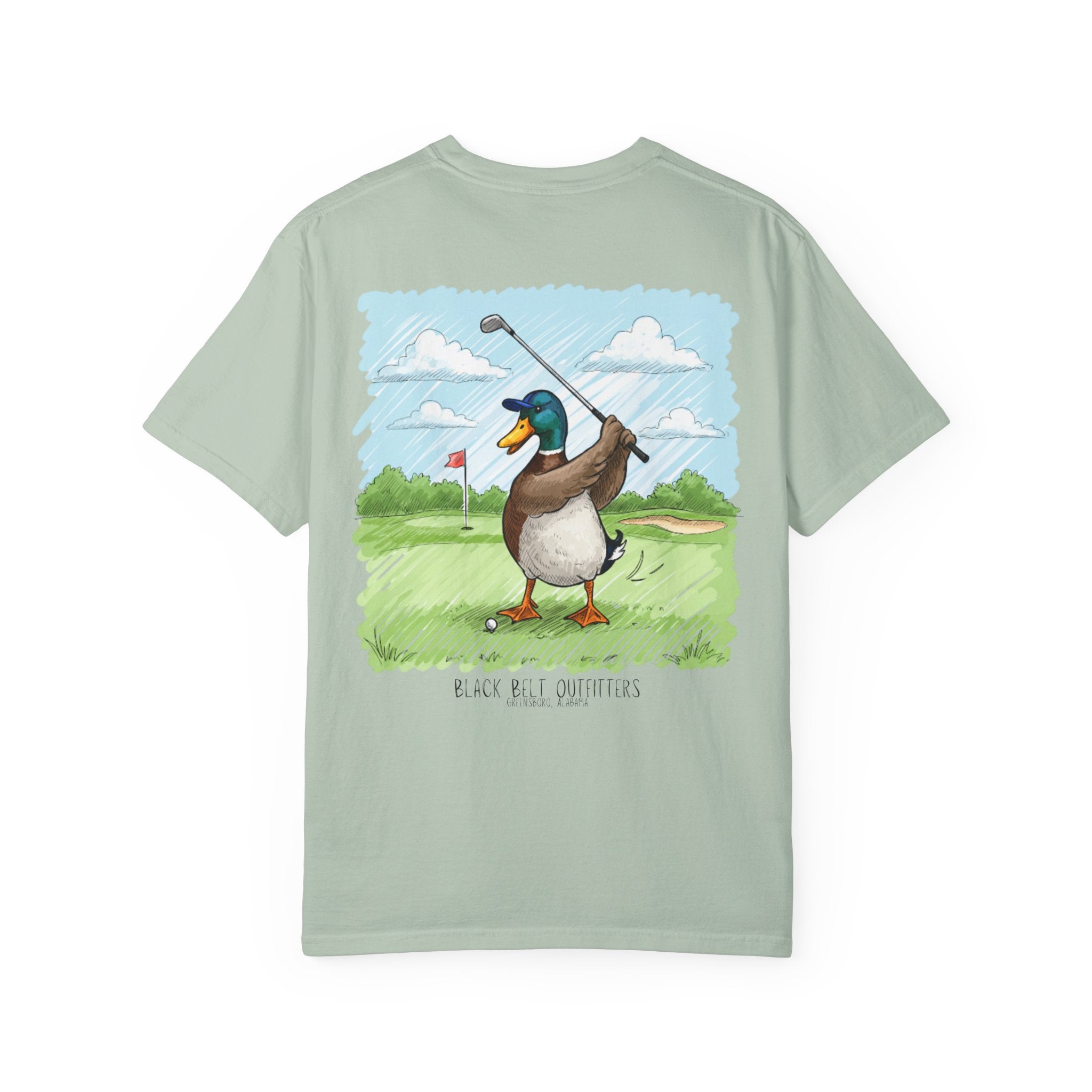 Golfing Duck Unisex T-Shirt, Perfect for Gifts, Father's Day, Golf Events, Casual Wear, Comfortable Tee