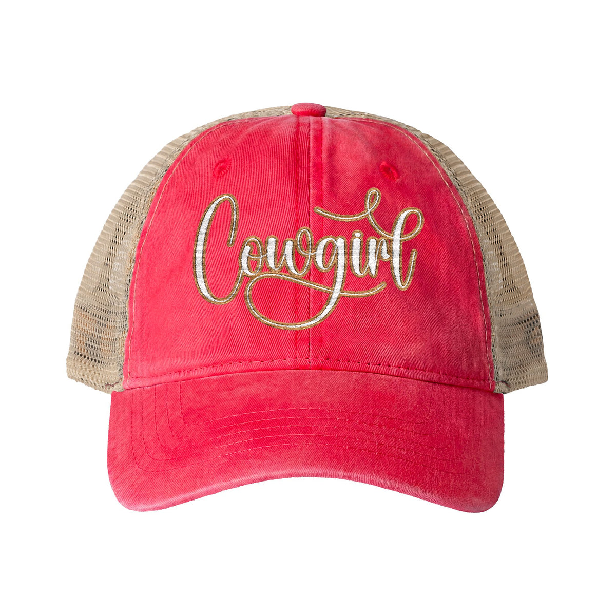 COWGIRL Women's Washed Mesh-Back Cap