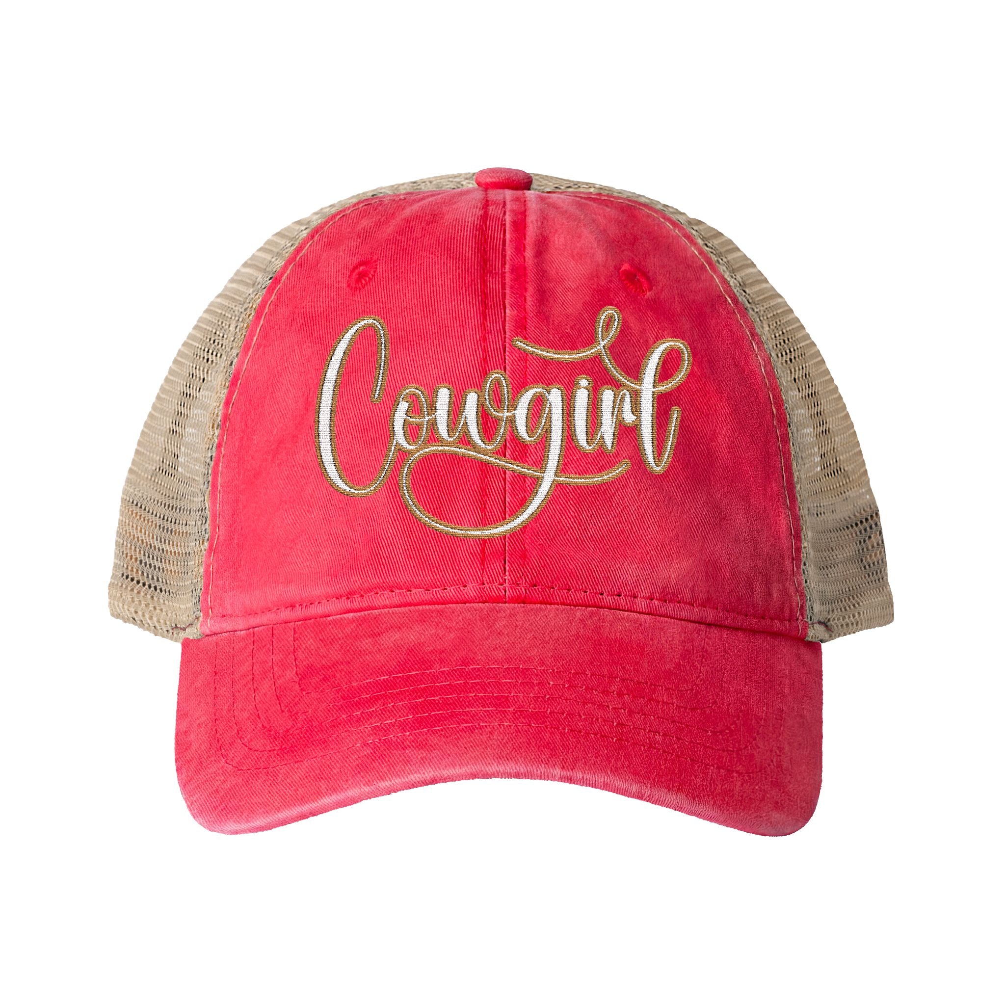 COWGIRL Women's Washed Mesh-Back Cap