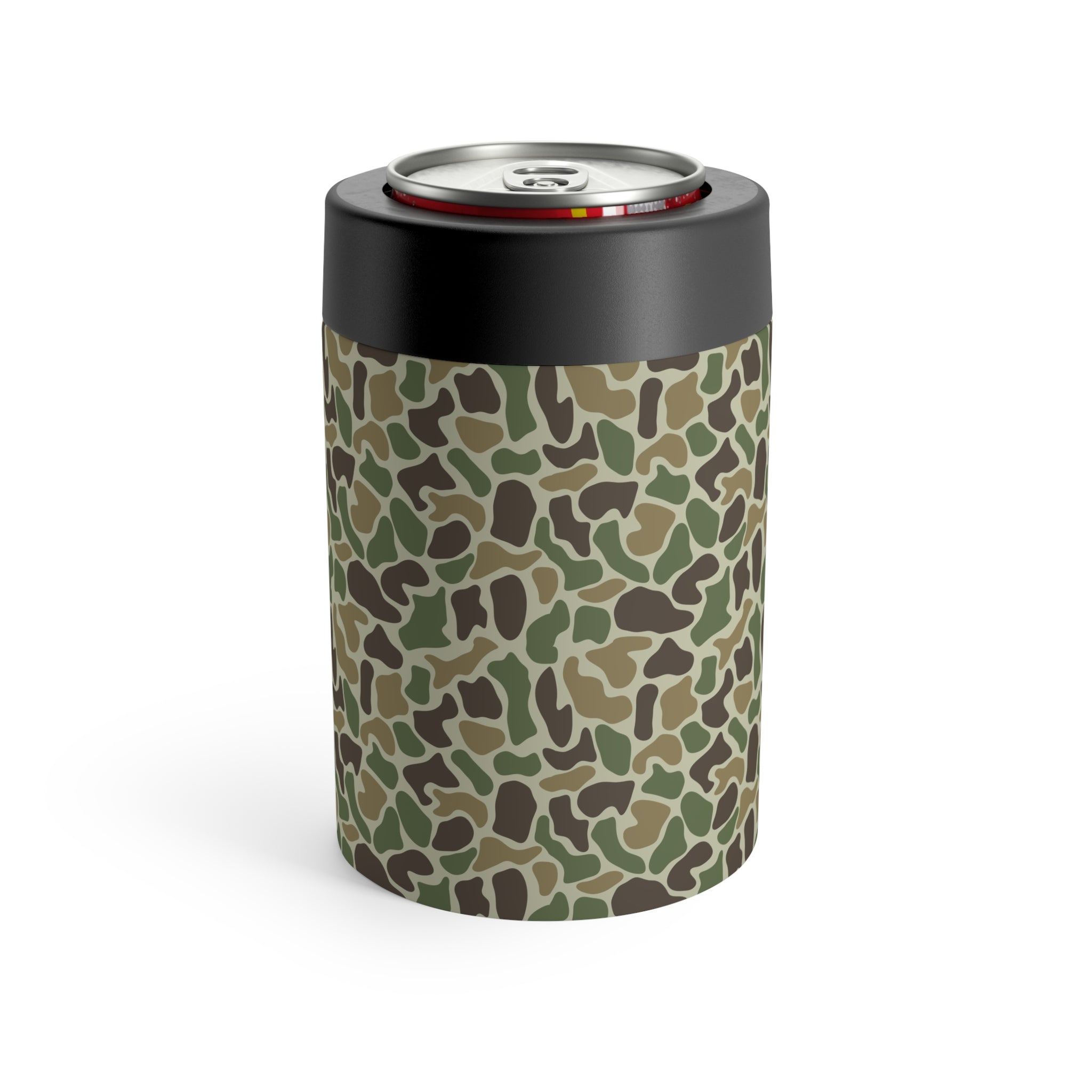 Classic Camo Can Holder, Rustic Drink Insulator, Camping Accessory, Outdoor Party Favor, Unique Gifts for Him