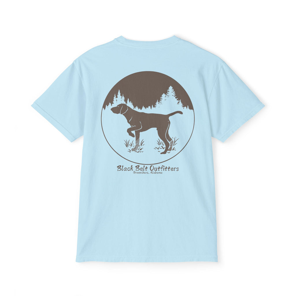 DEER HUNTING DOG (2) Unisex Heavy Cotton Pocket Tee