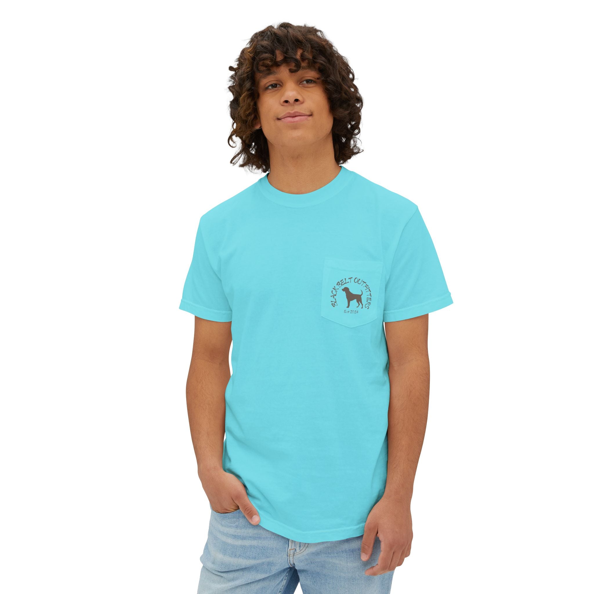 Black belt outfitters Bass Fishing Unisex Garment-Dyed Pocket T-Shirt