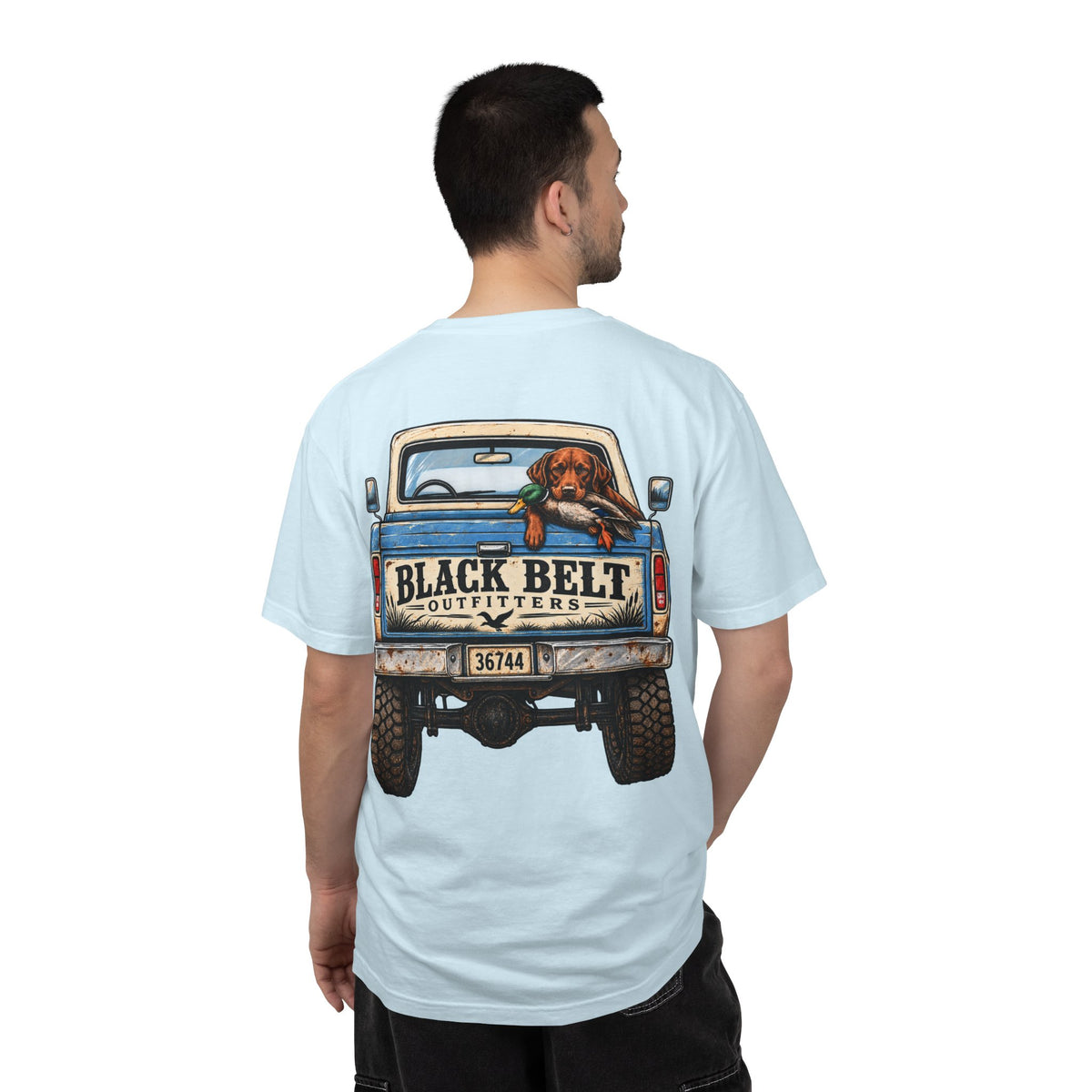 T-Shirt — Black Belt Outfitters Vintage Truck & Dog Graphic Tee