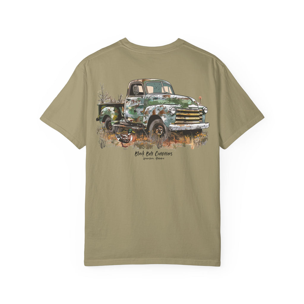 Camo Truck Hunting Scene Unisex T-Shirt, Perfect for Gifts, Father's Day, Golf Events, Casual Wear, Comfortable Tee