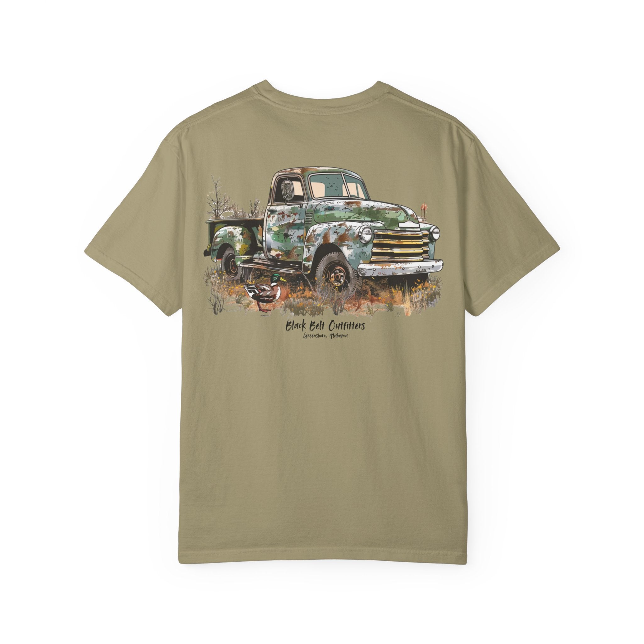 Camo Truck Hunting Scene Unisex T-Shirt, Perfect for Gifts, Father's Day, Golf Events, Casual Wear, Comfortable Tee