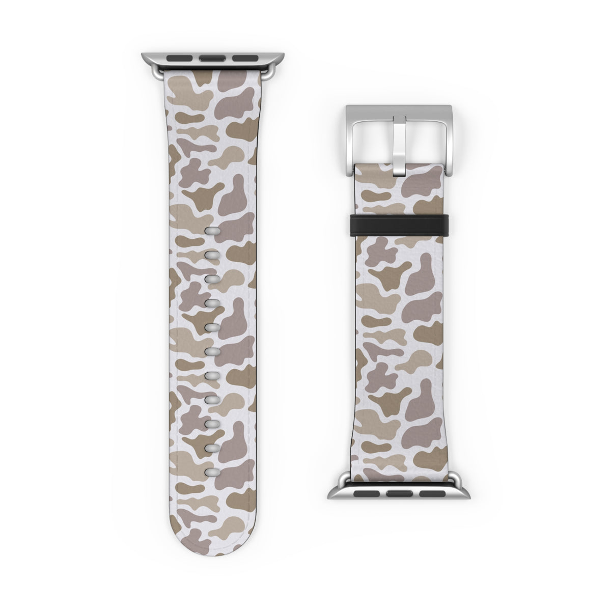Neutral Camo Watch Band — Beige White Camouflage Apple Watch Strap