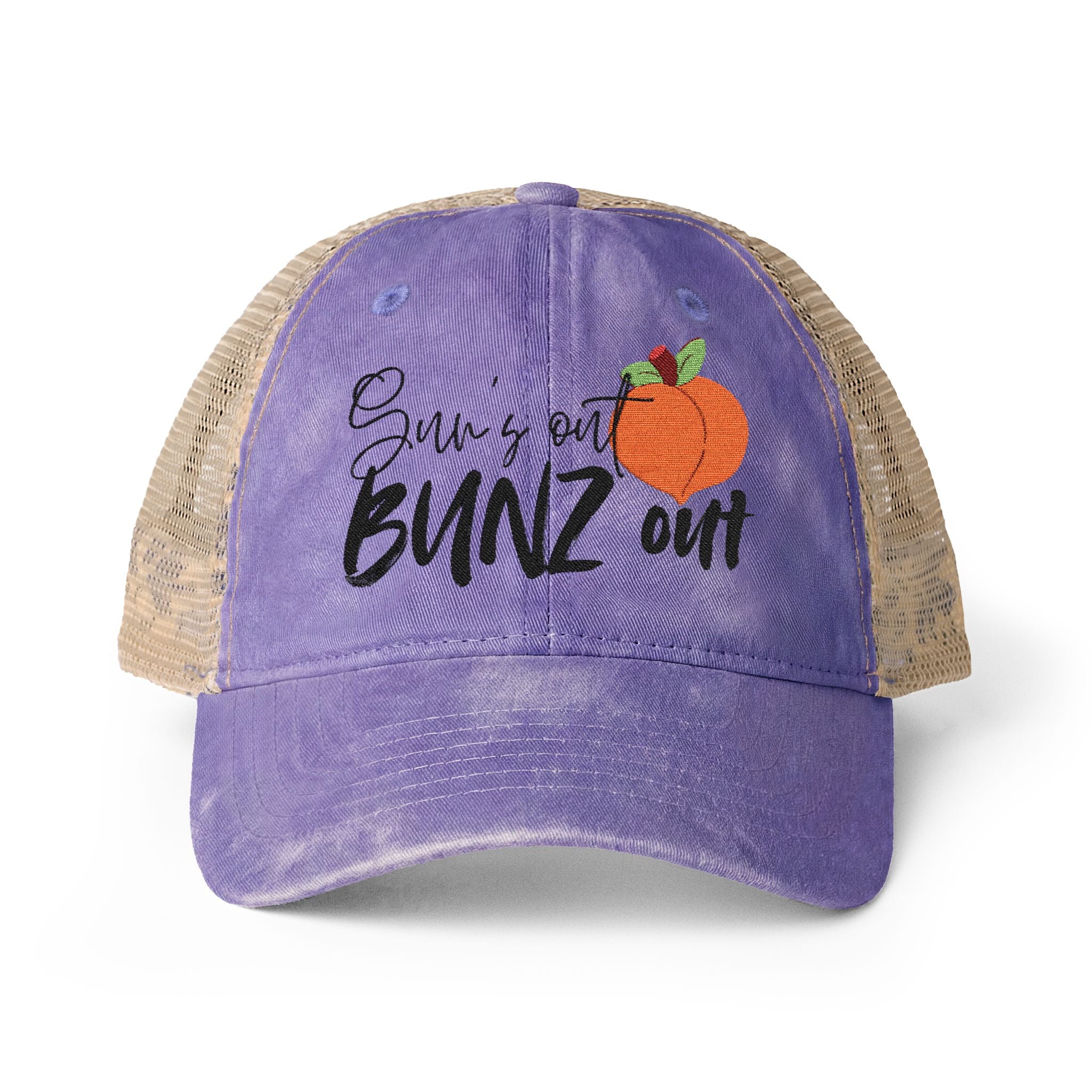 Sun’s Out BUNZ Out Women's Washed Mesh-Back Cap