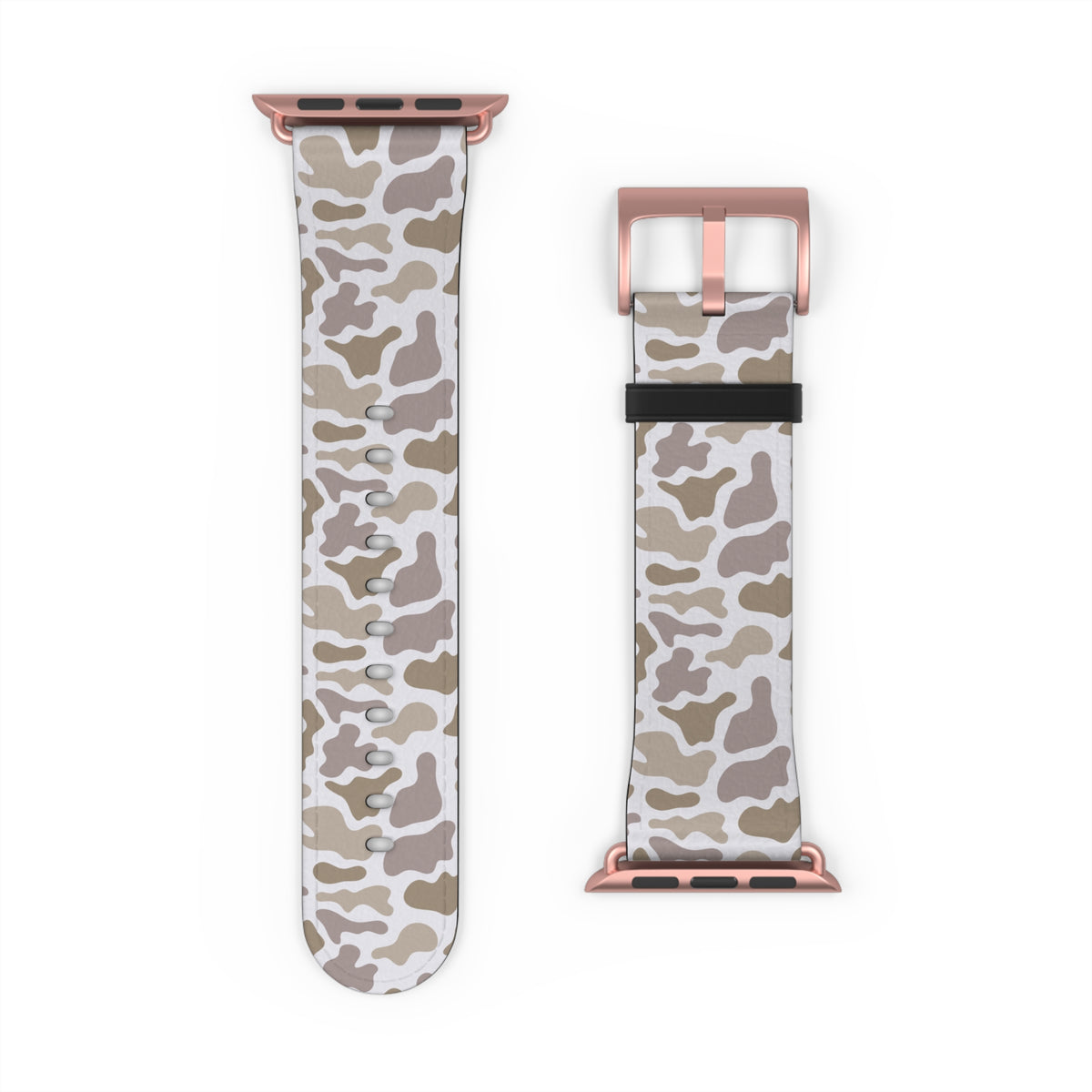 Neutral Camo Watch Band — Beige White Camouflage Apple Watch Strap