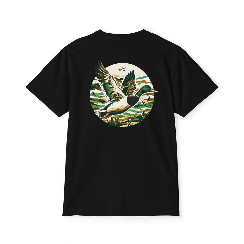 Black belt outfitters, duck hunting custom design hunting Unisex Garment-Dyed Pocket T-Shirt