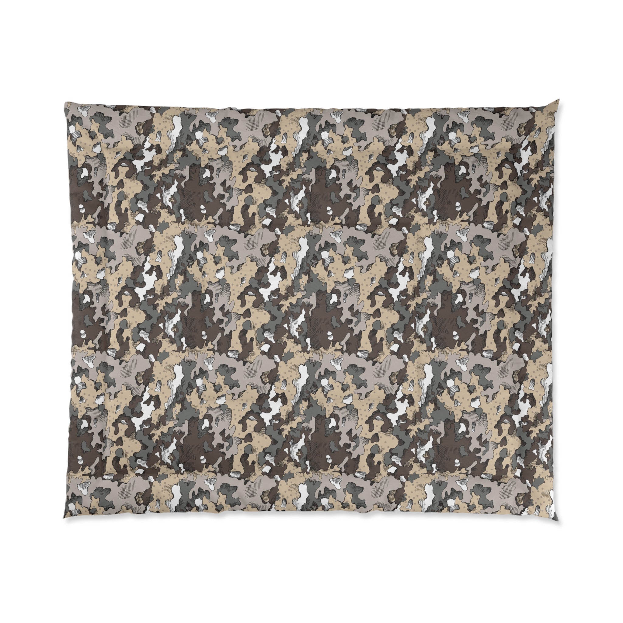 Dixie Camo Comforter | Cozy Bedding for Home Decor, Camo Pattern Comforter, Modern Bedroom, Gift for Her, Unique Housewarming