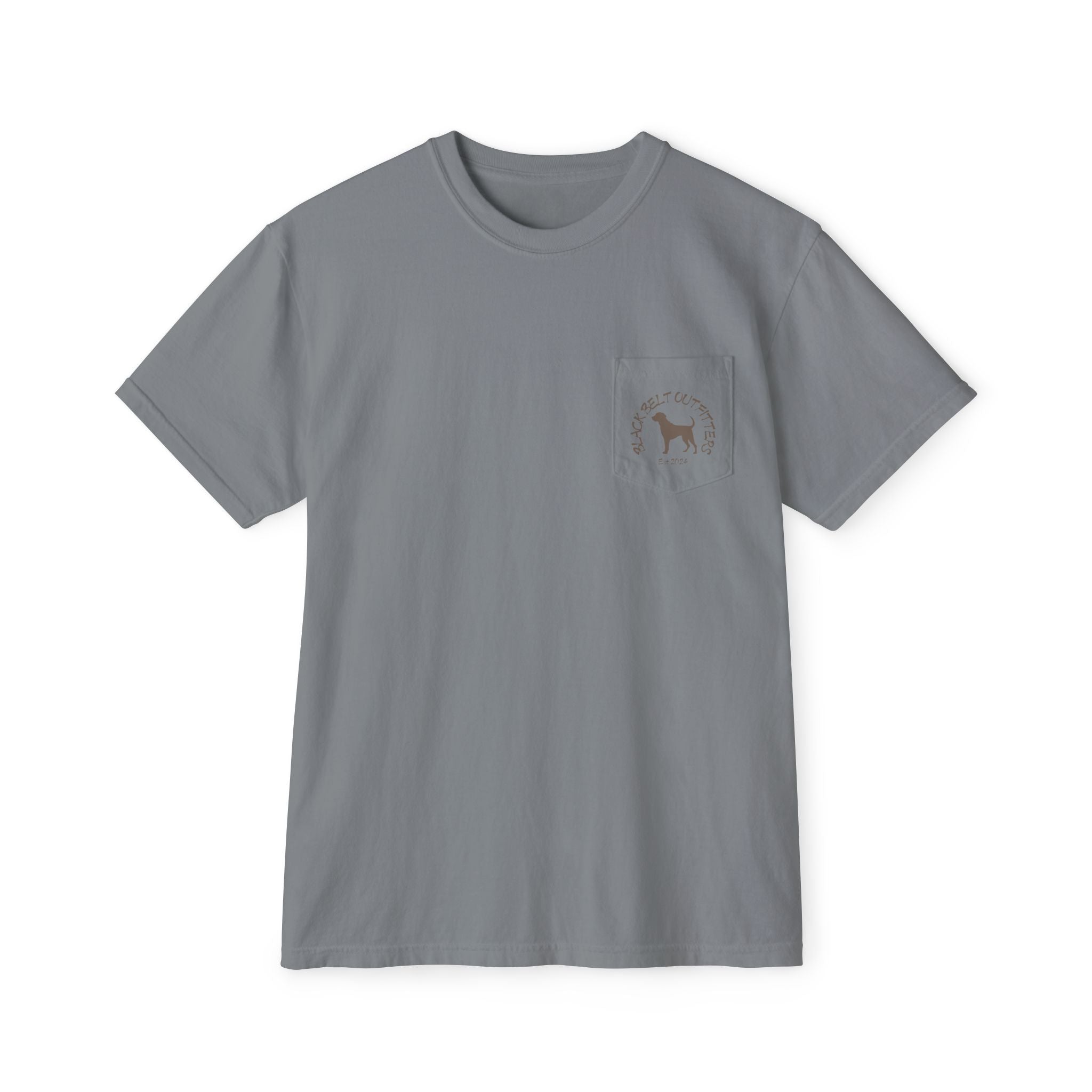Black belt outfitters Fishing Poles Heart Unisex Garment-Dyed Pocket T-Shirt